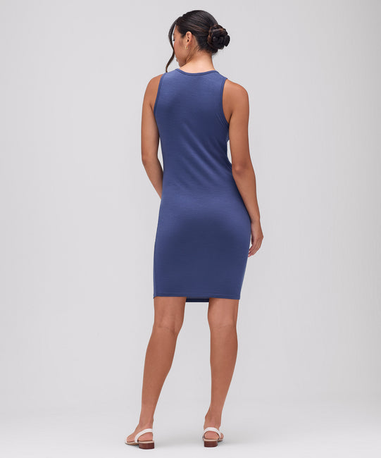 Robe de voyage mini en laine mérinos pour femme