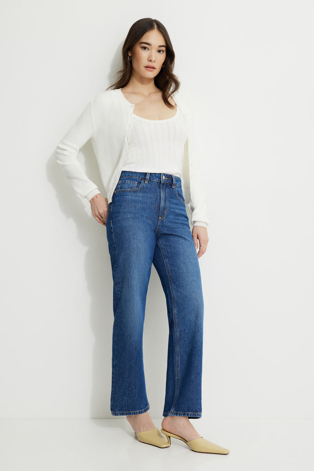 Pointelle Scoop Neck Tank Top