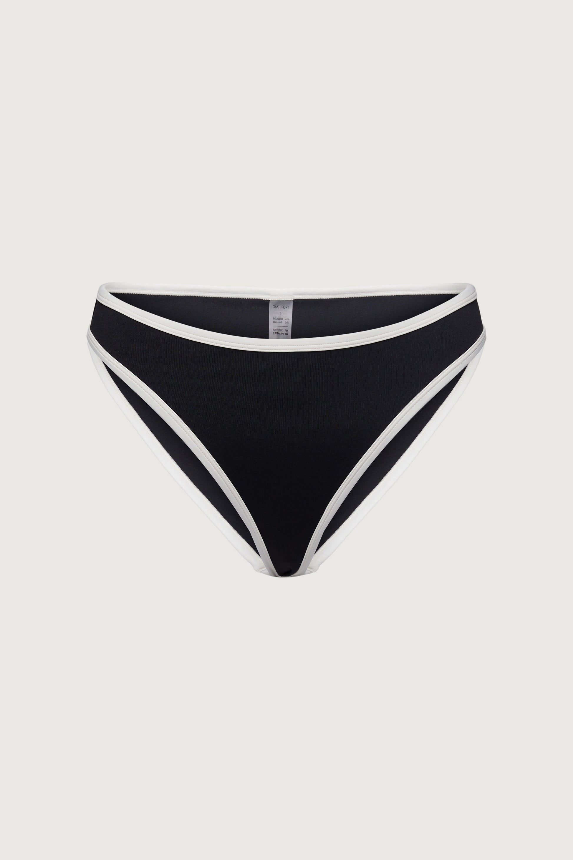 BAS DE BIKINI TAILLE BASSE À DÉTAILS CONTRASTÉS