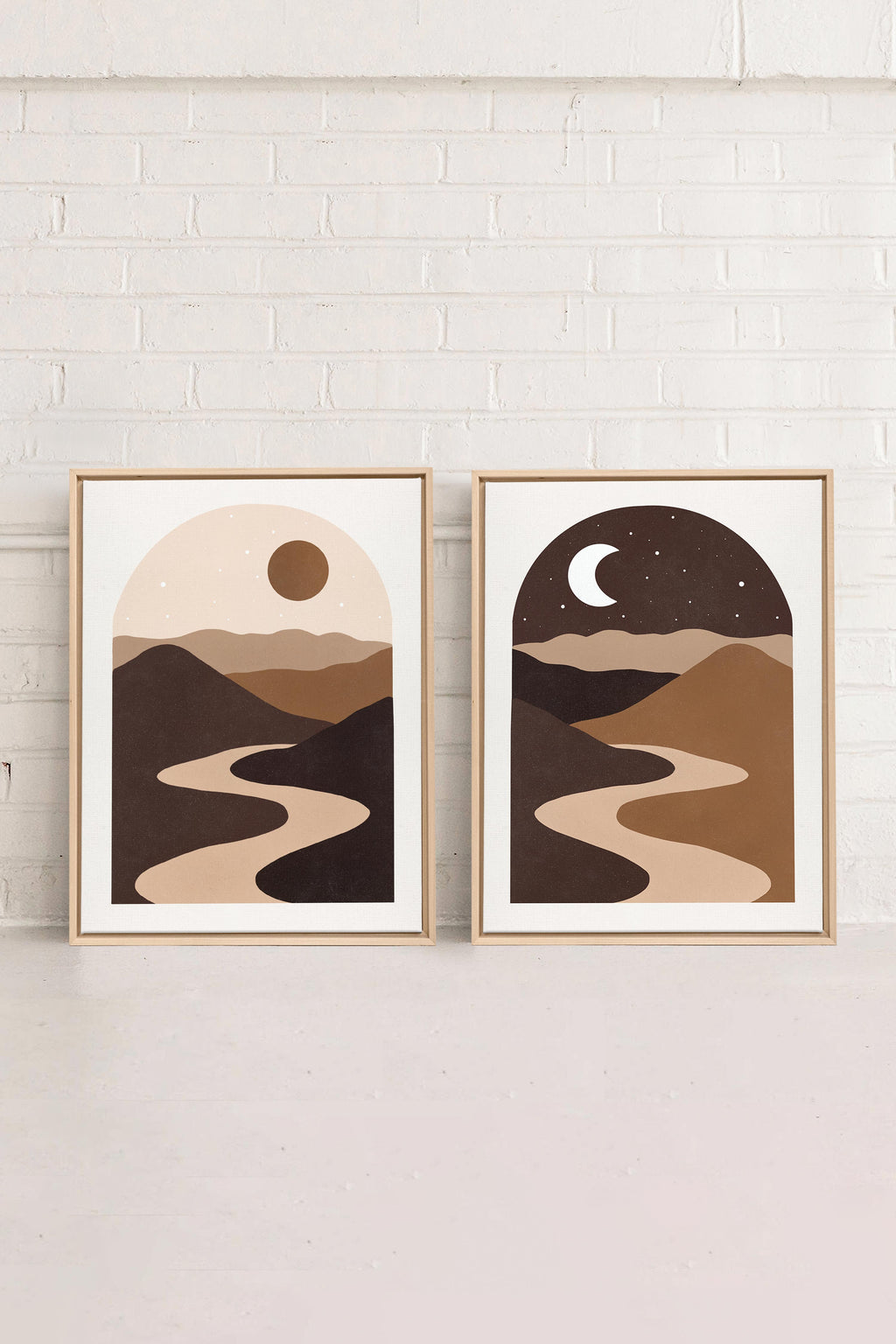 DESERT DREAMS DUO (2 Stretched Canvas Artworks)
