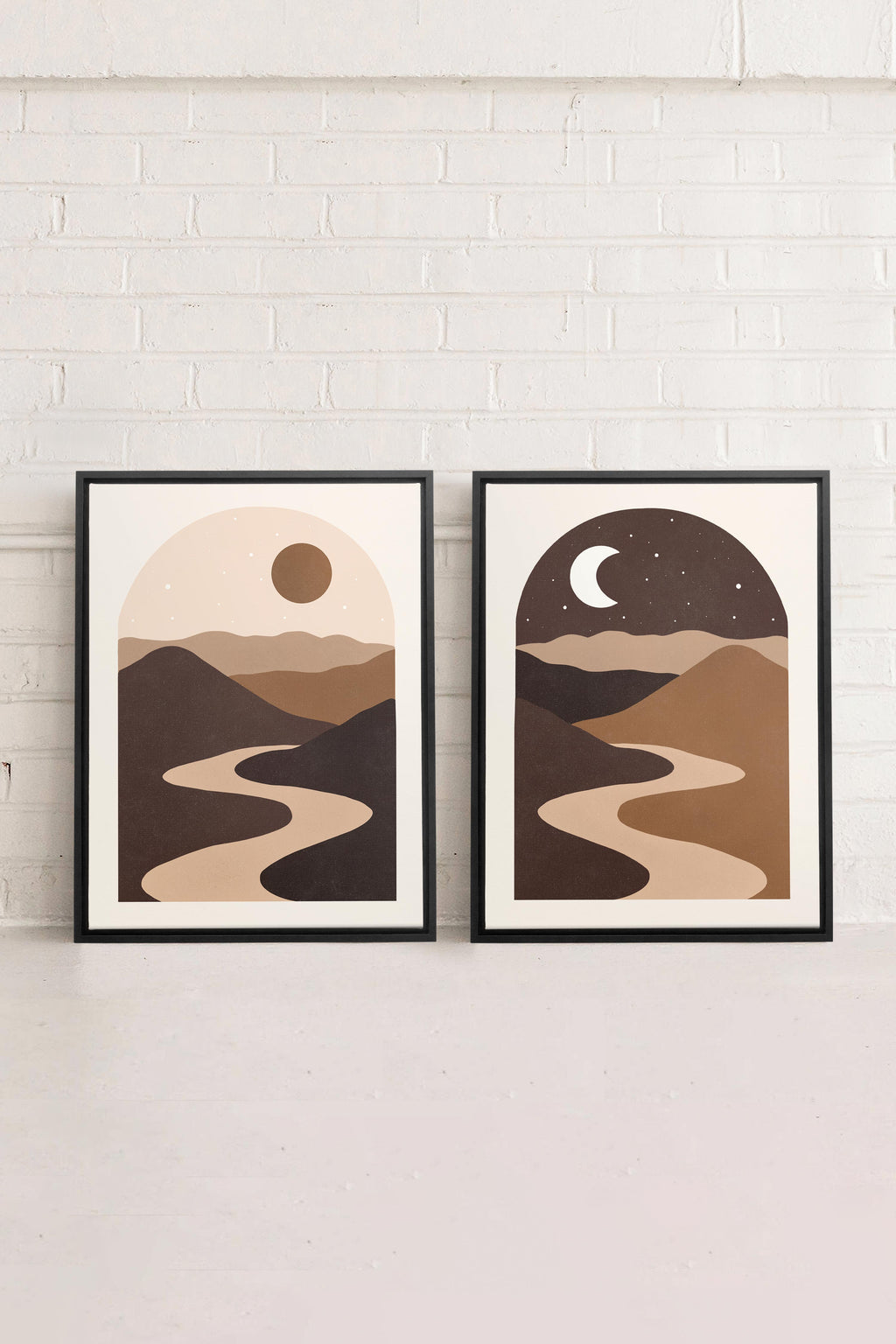 DESERT DREAMS DUO (2 Stretched Canvas Artworks)