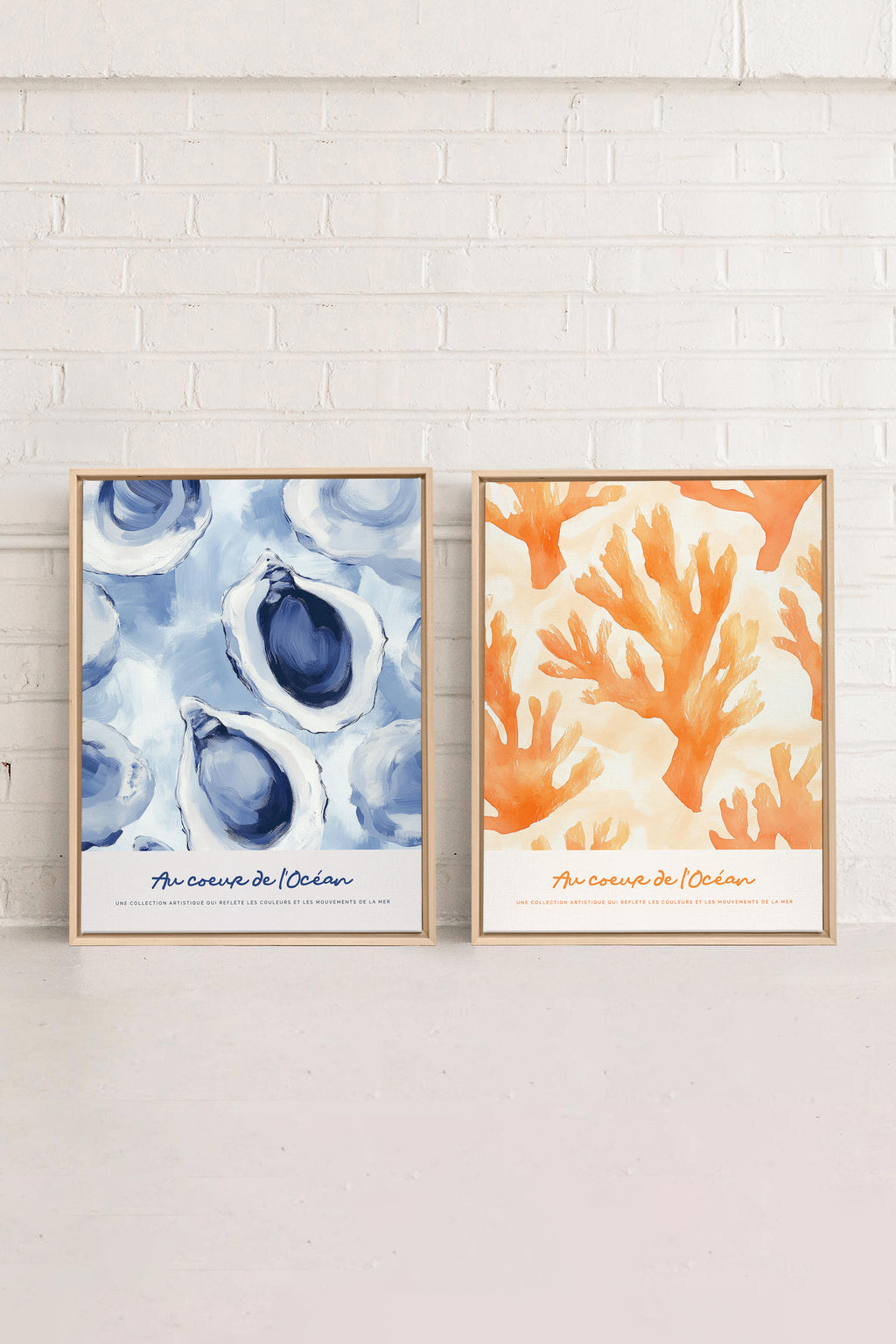 DUO AT THE HEART OF THE OCEAN (2 Stretched Canvas Works)