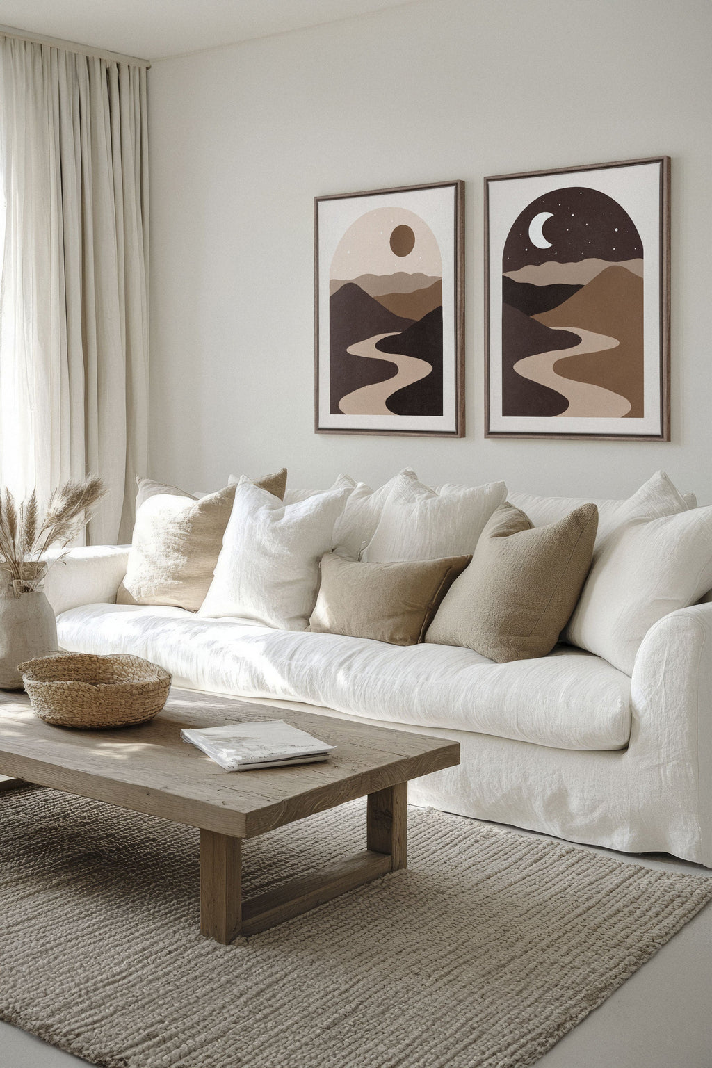 DESERT DREAMS DUO (2 Stretched Canvas Artworks)