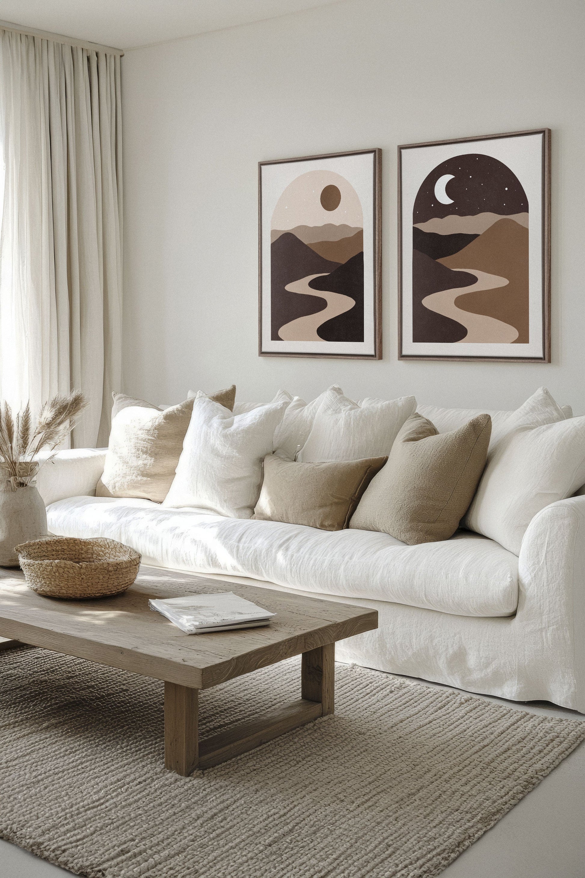 DESERT DREAMS DUO (2 Stretched Canvas Artworks)