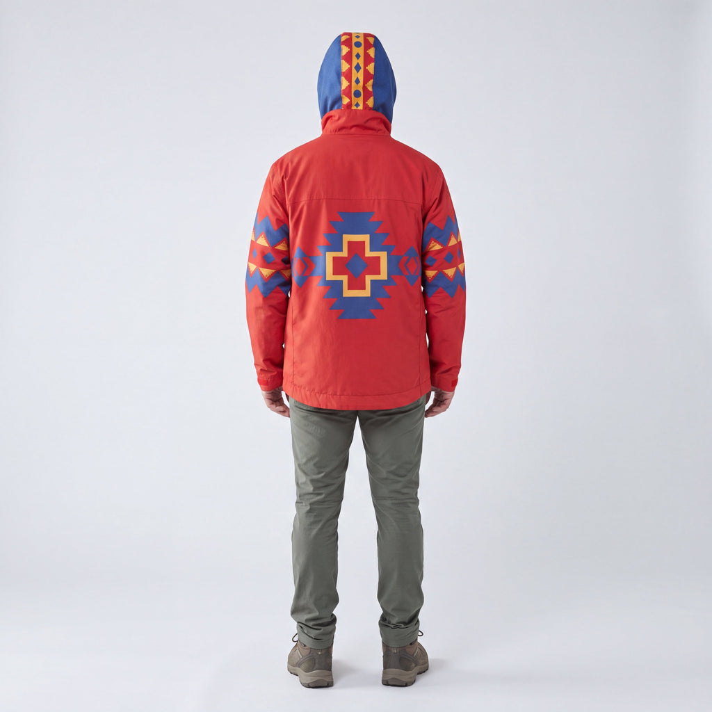 Red Horizon Windbreaker