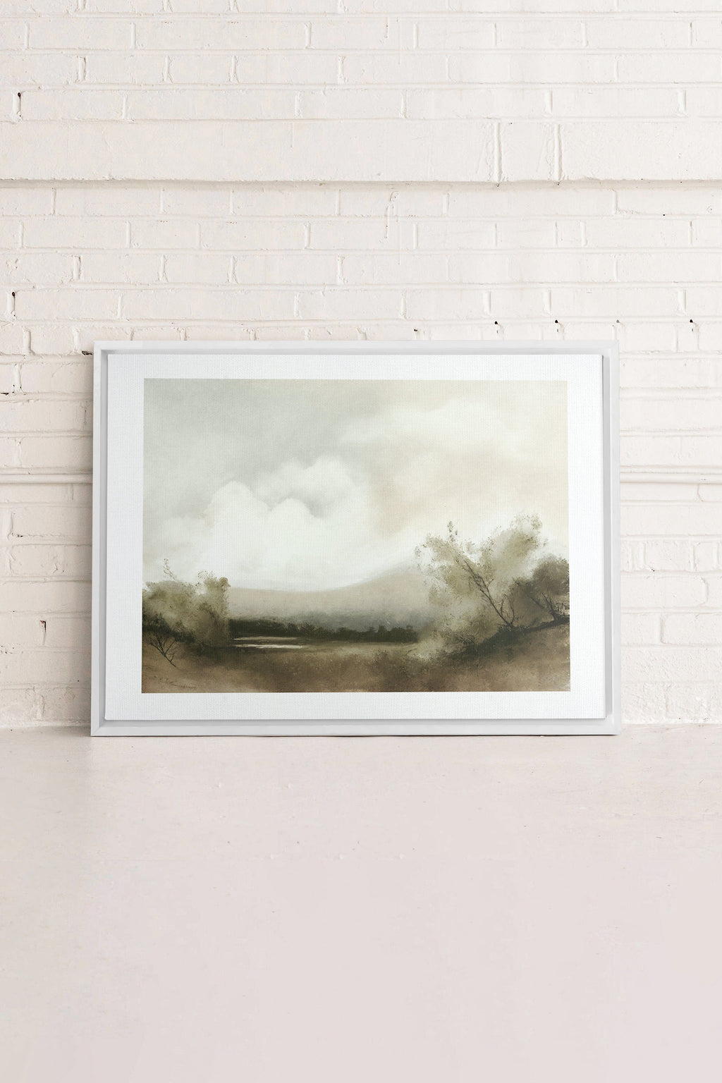 Misty Morning, Stretched Canvas Artwork