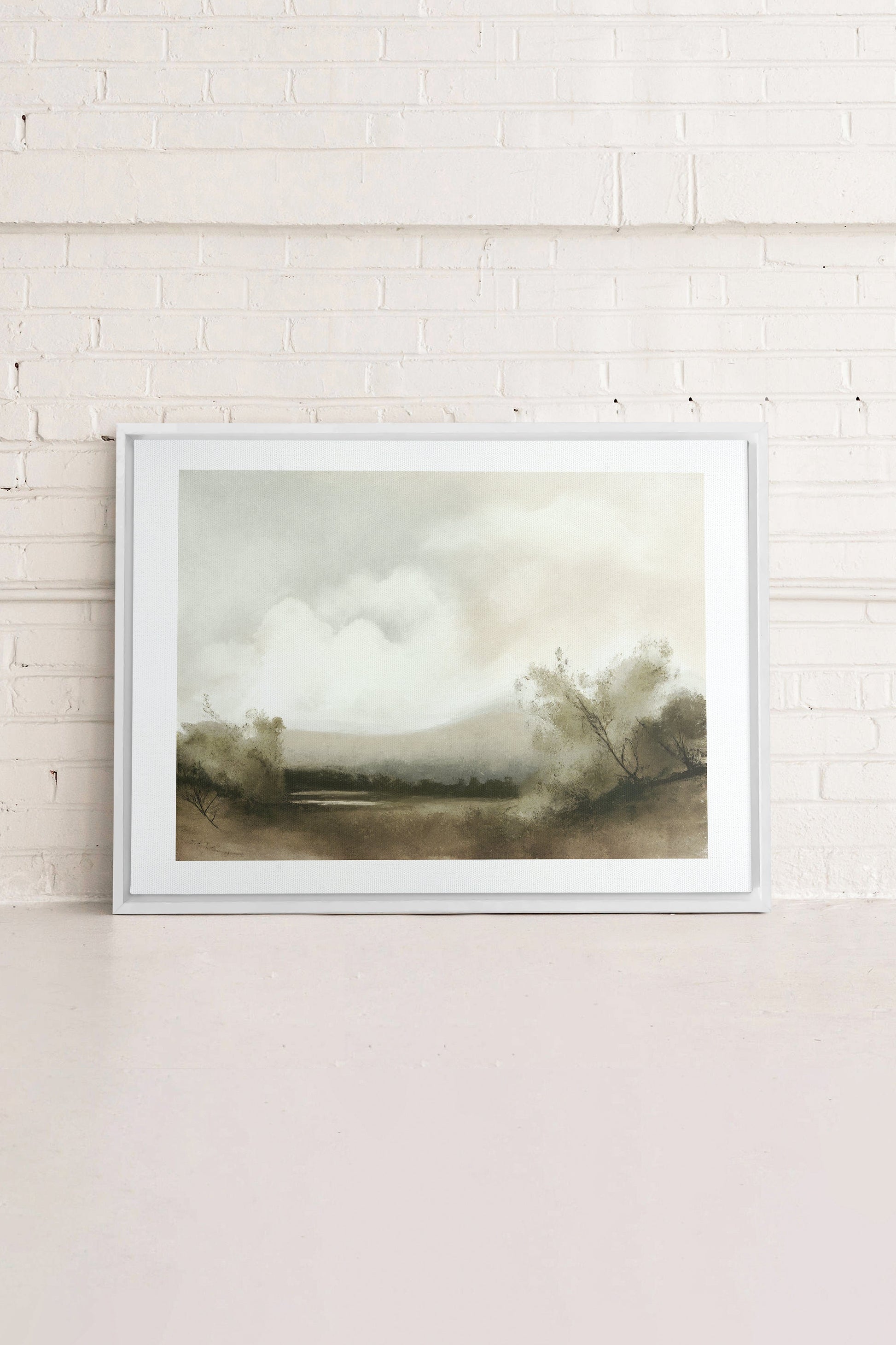 Misty Morning, Stretched Canvas Artwork
