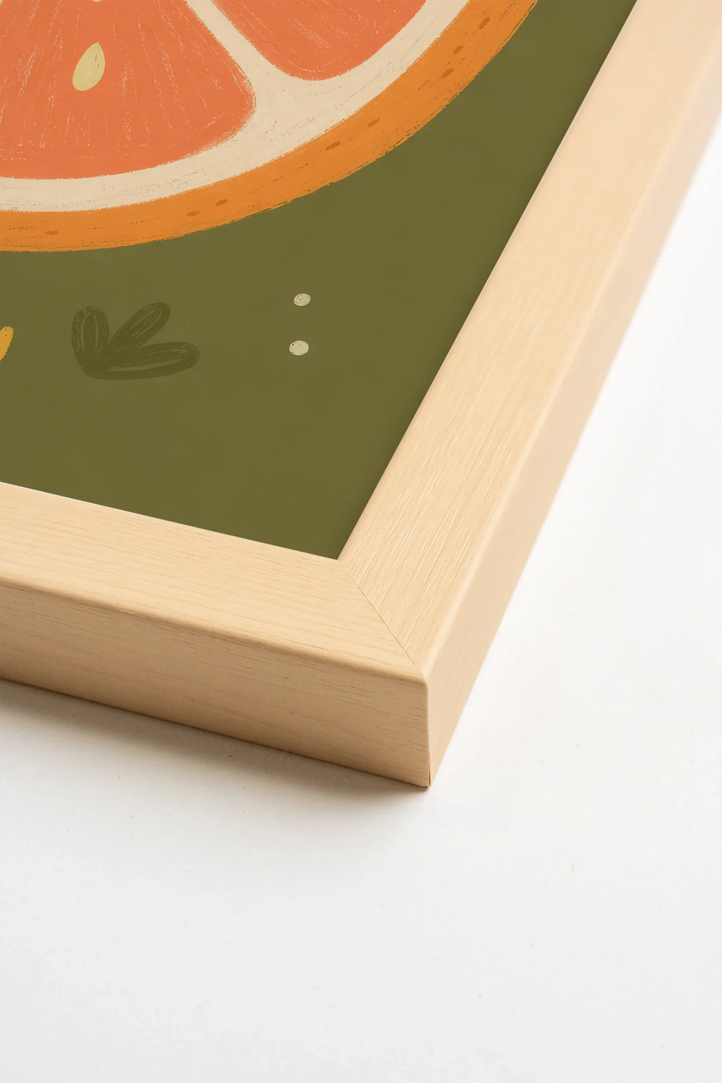 SUN SLICE, Artwork on Stretched Canvas, Natural Light Framed (collective)