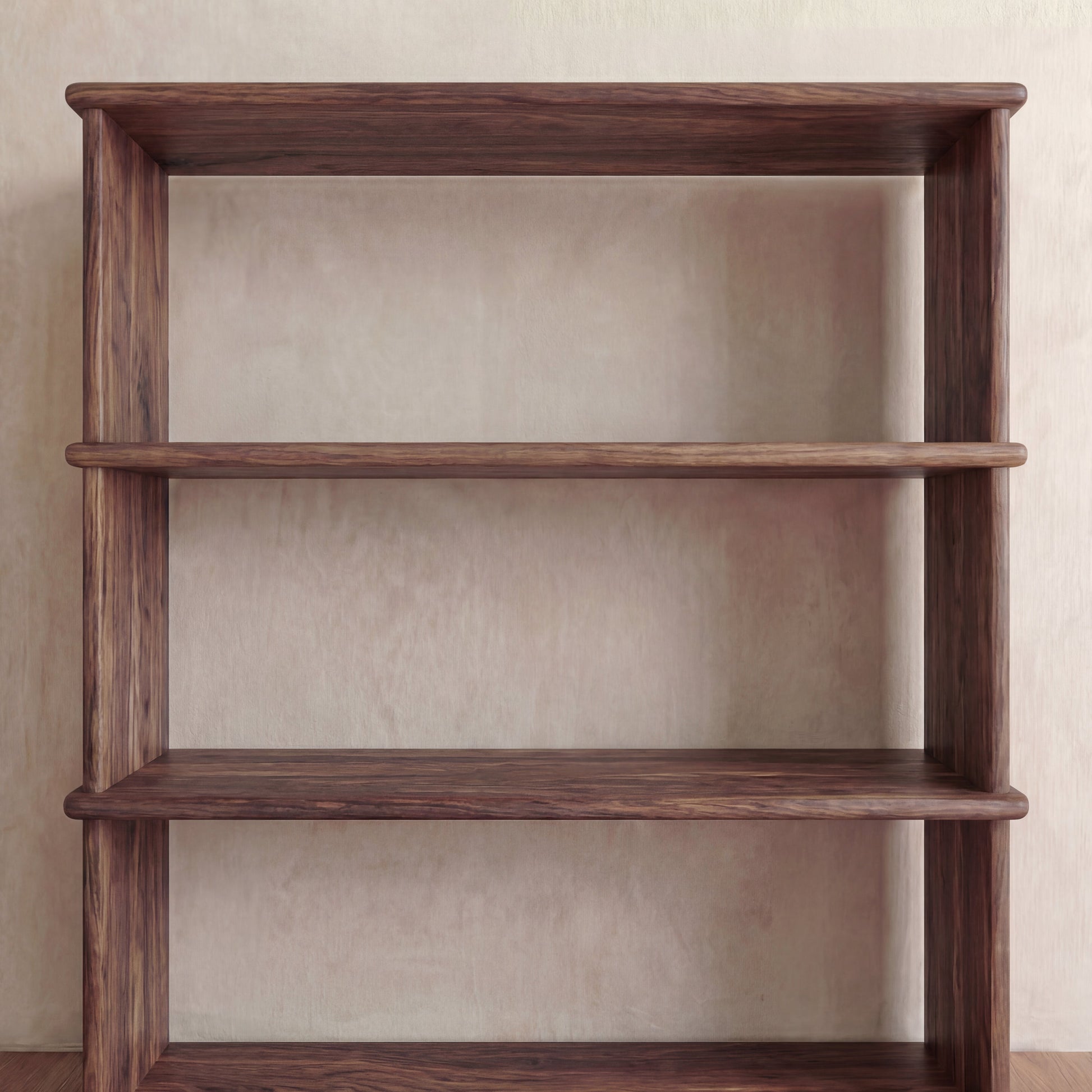 Bibliothèque à 3 étagères en noyer