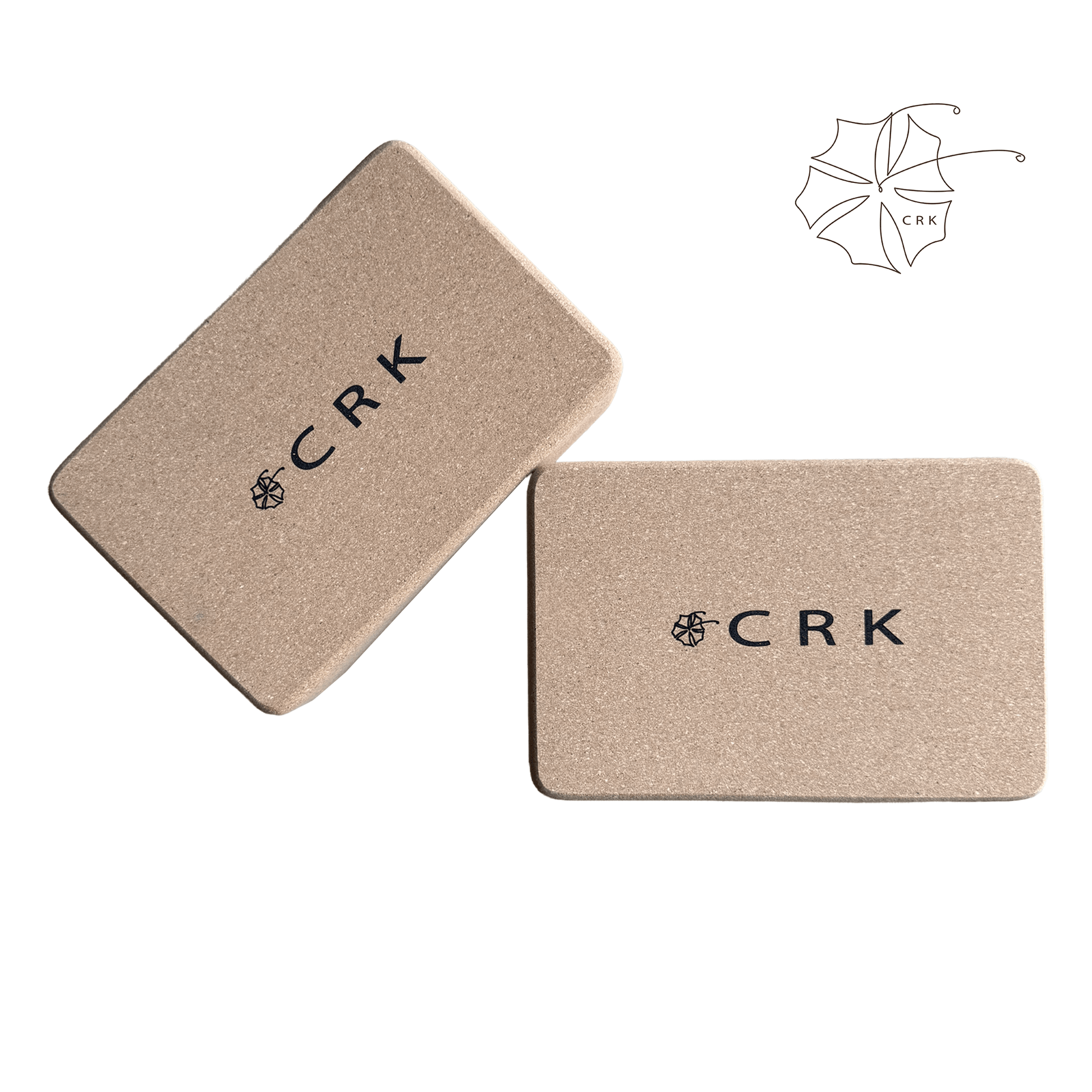 3" Organic Cork Yoga Blocks • The Crk Block