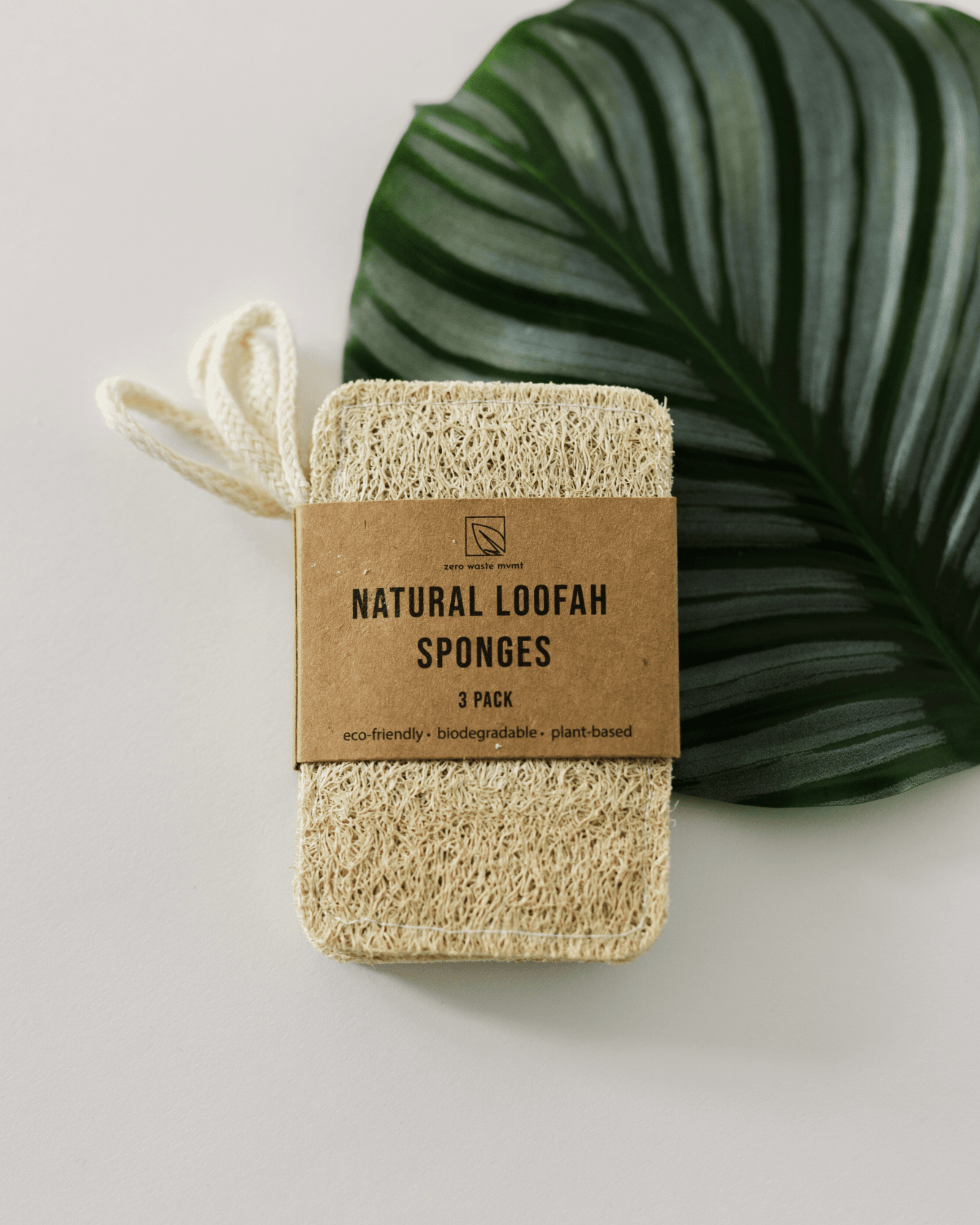 Lot de 3 éponges luffa naturelles
