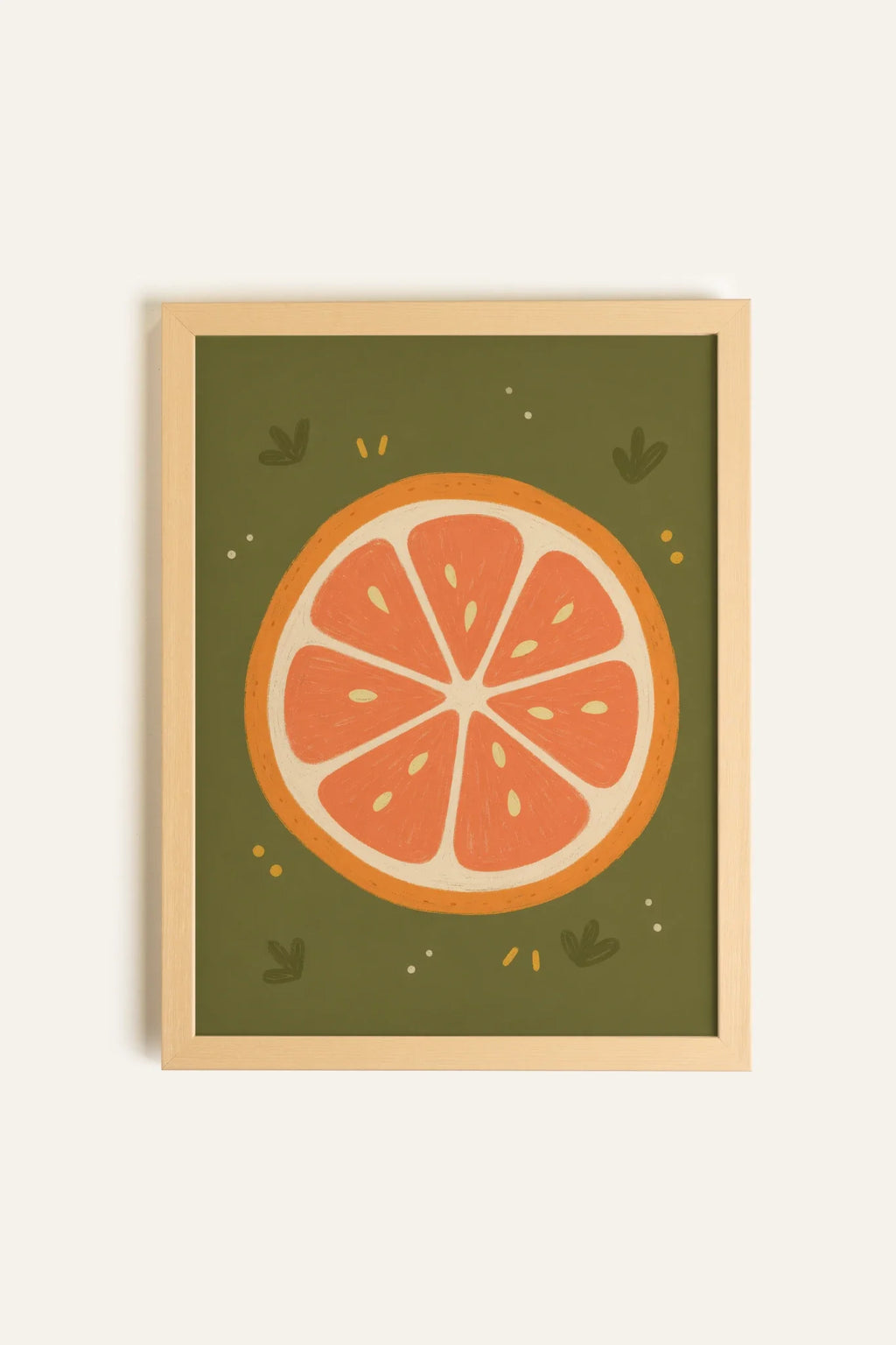 SUN SLICE, Artwork on Stretched Canvas, Natural Light Framed (collective)