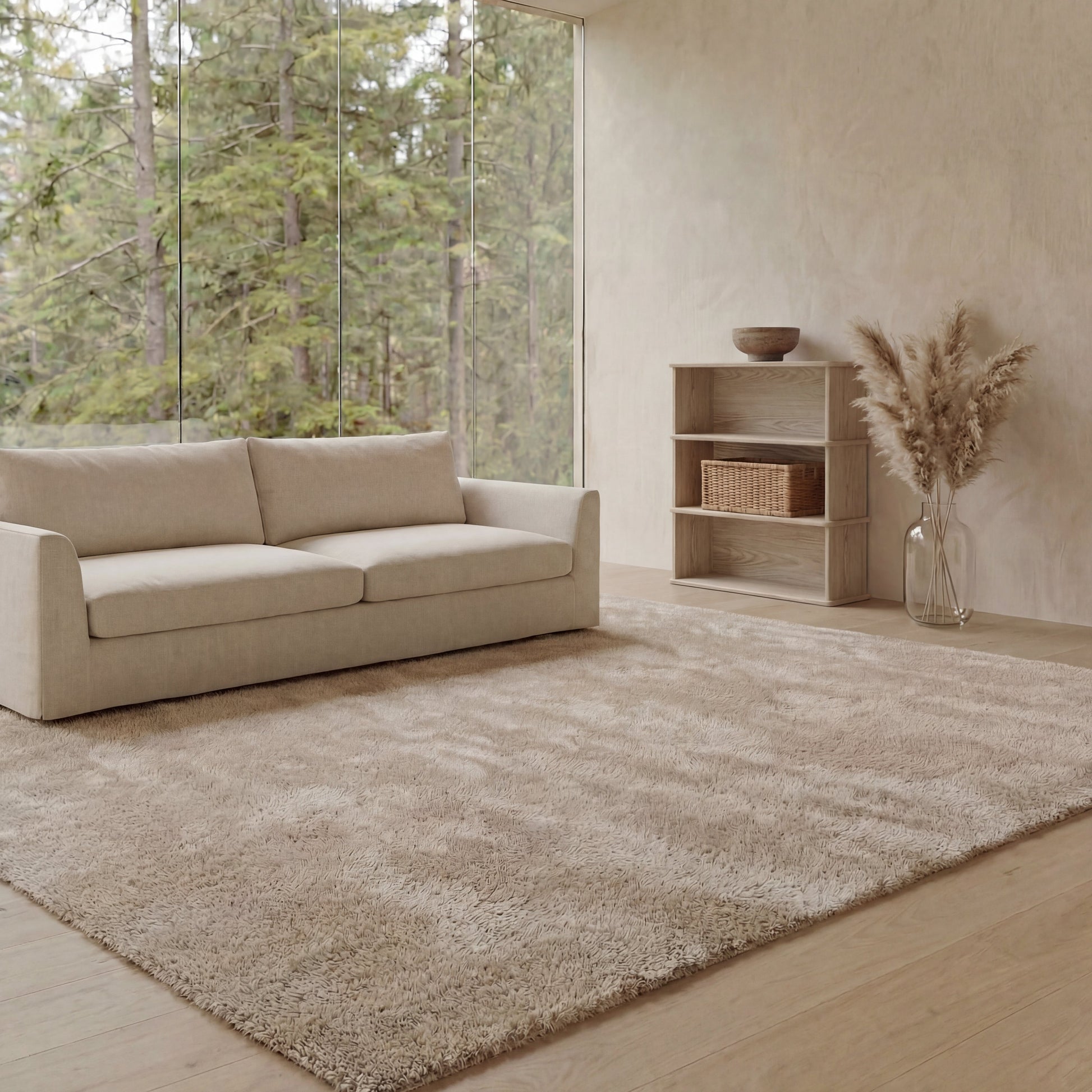 Bibliothèque à 3 étagères en chêne blanc