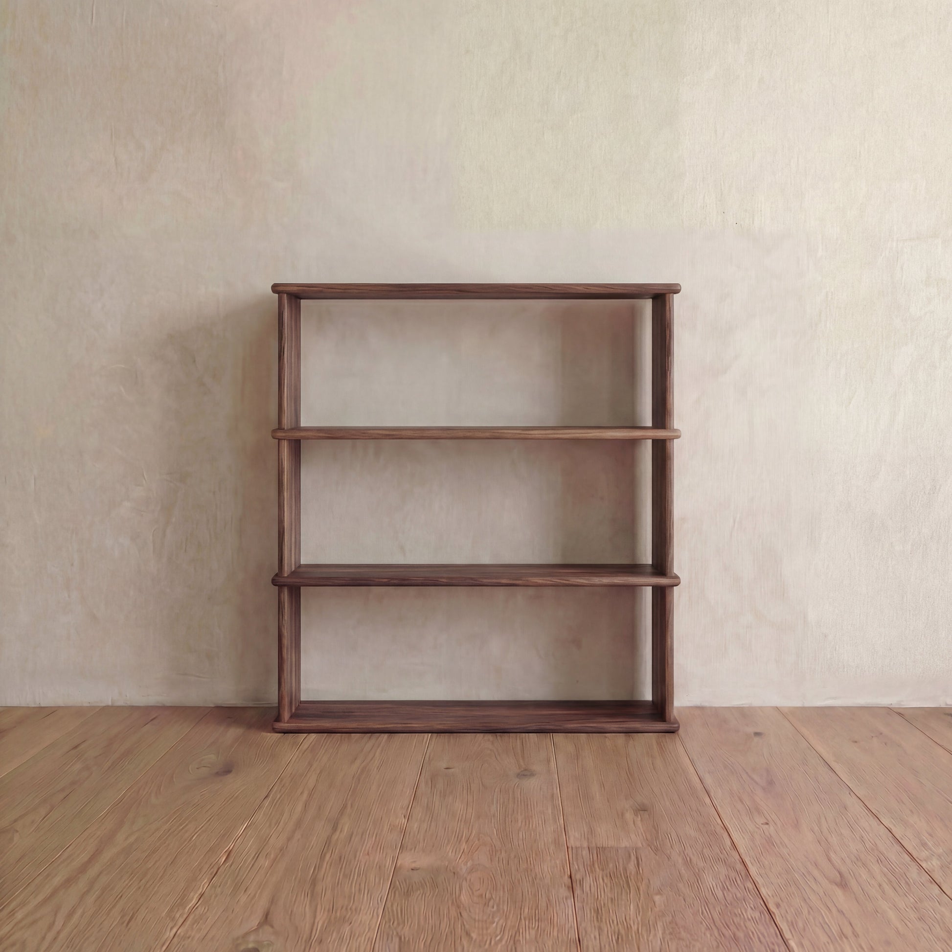 Bibliothèque à 3 étagères en noyer