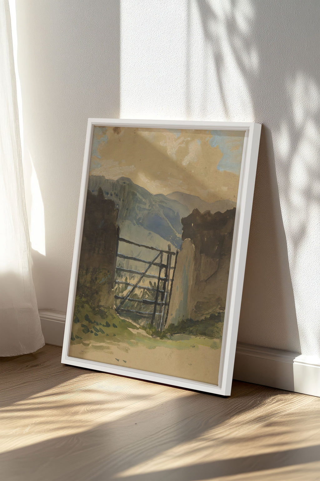 GATE TO THE HILLS, Stretched Canvas Artwork