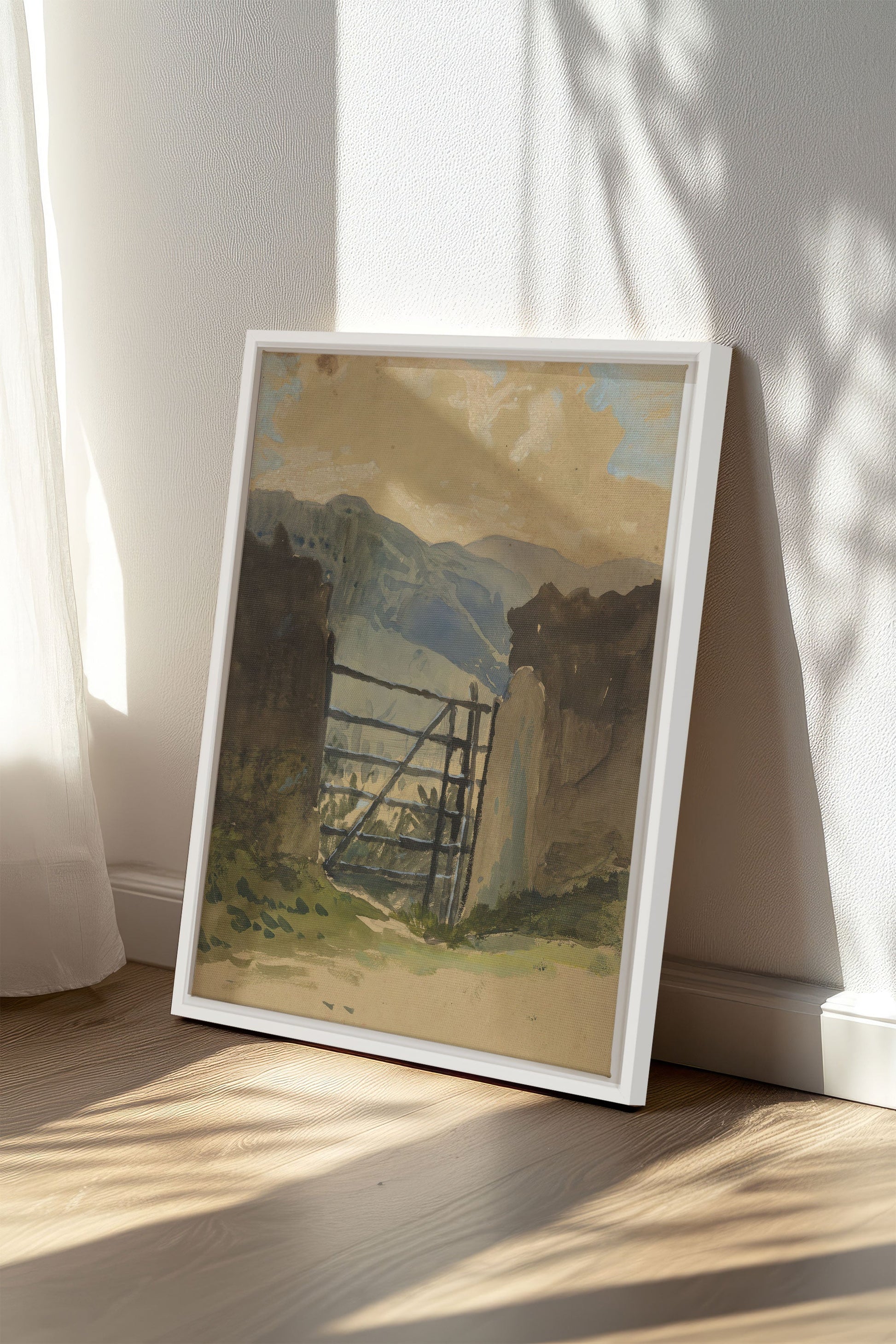 GATE TO THE HILLS, Stretched Canvas Artwork