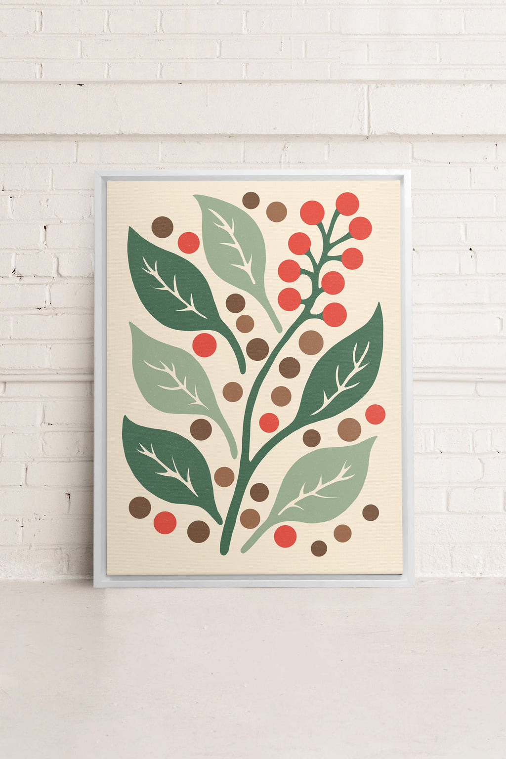 SCARLET STEMS, Stretched Canvas Artwork