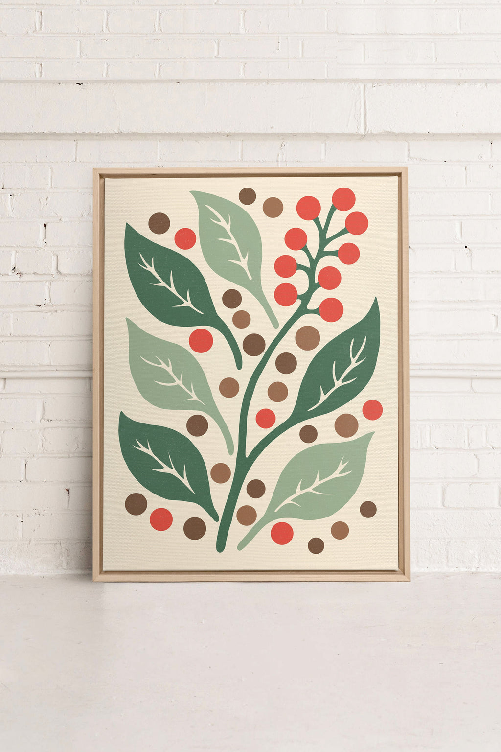 SCARLET STEMS, Stretched Canvas Artwork