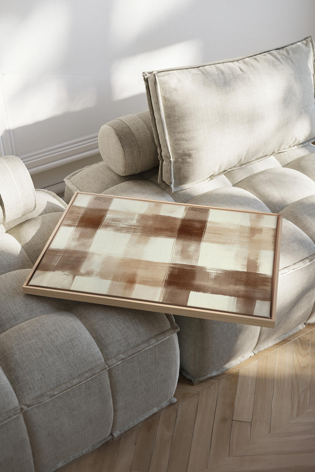 CHIC PLAID, Stretched Canvas Artwork