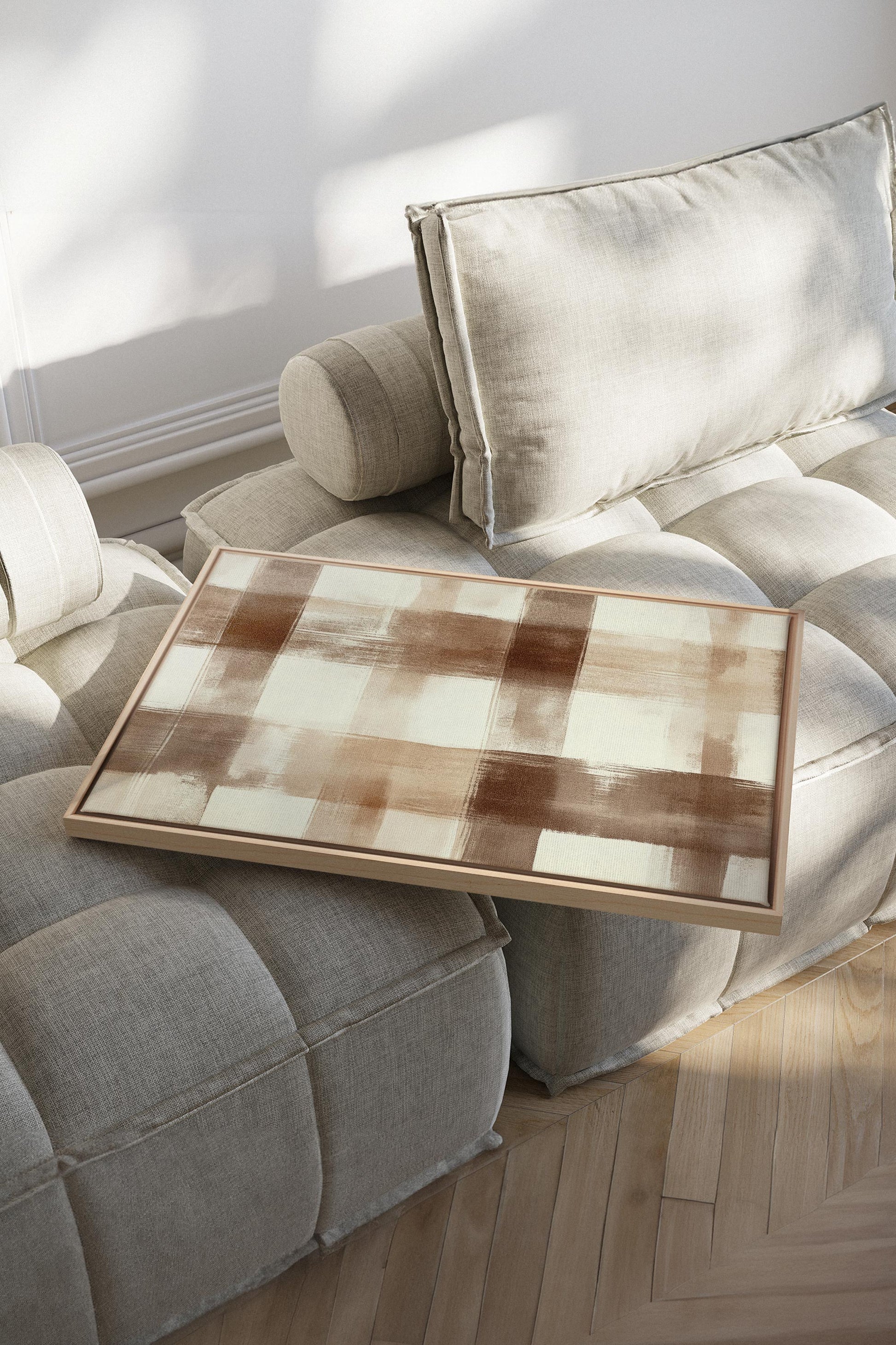 CHIC PLAID, Stretched Canvas Artwork
