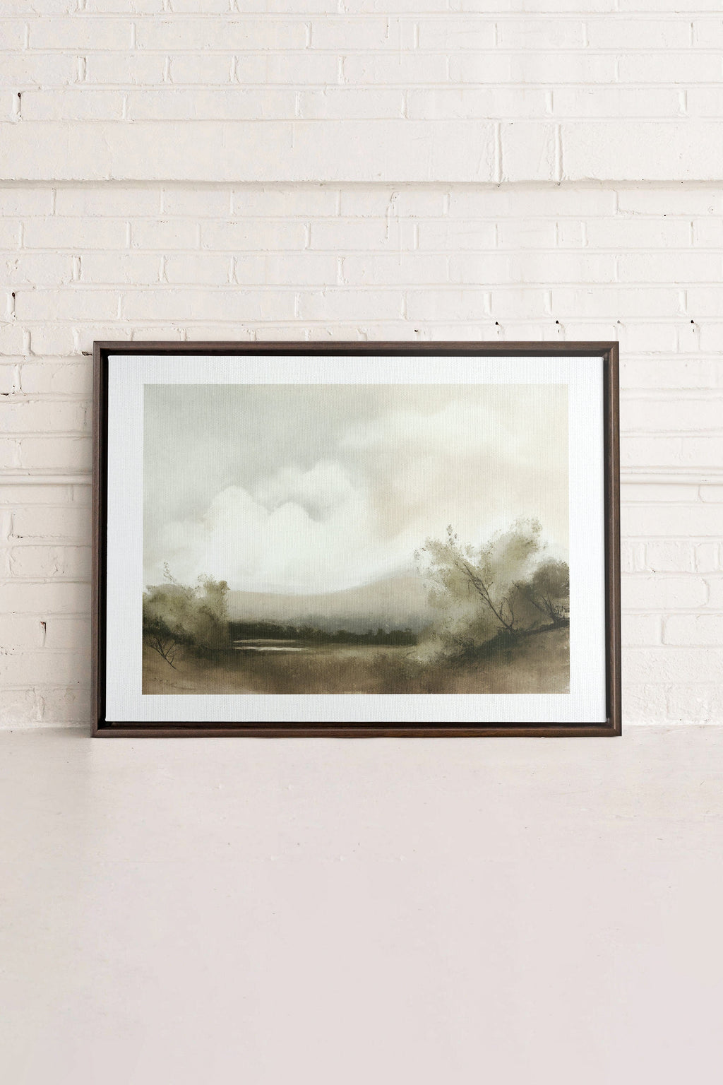 Misty Morning, Stretched Canvas Artwork