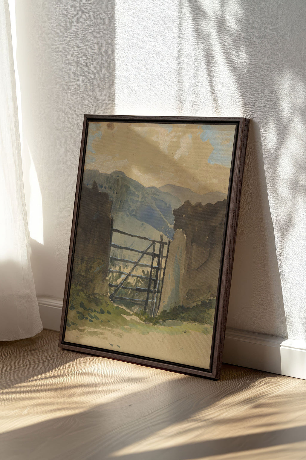 GATE TO THE HILLS, Stretched Canvas Artwork