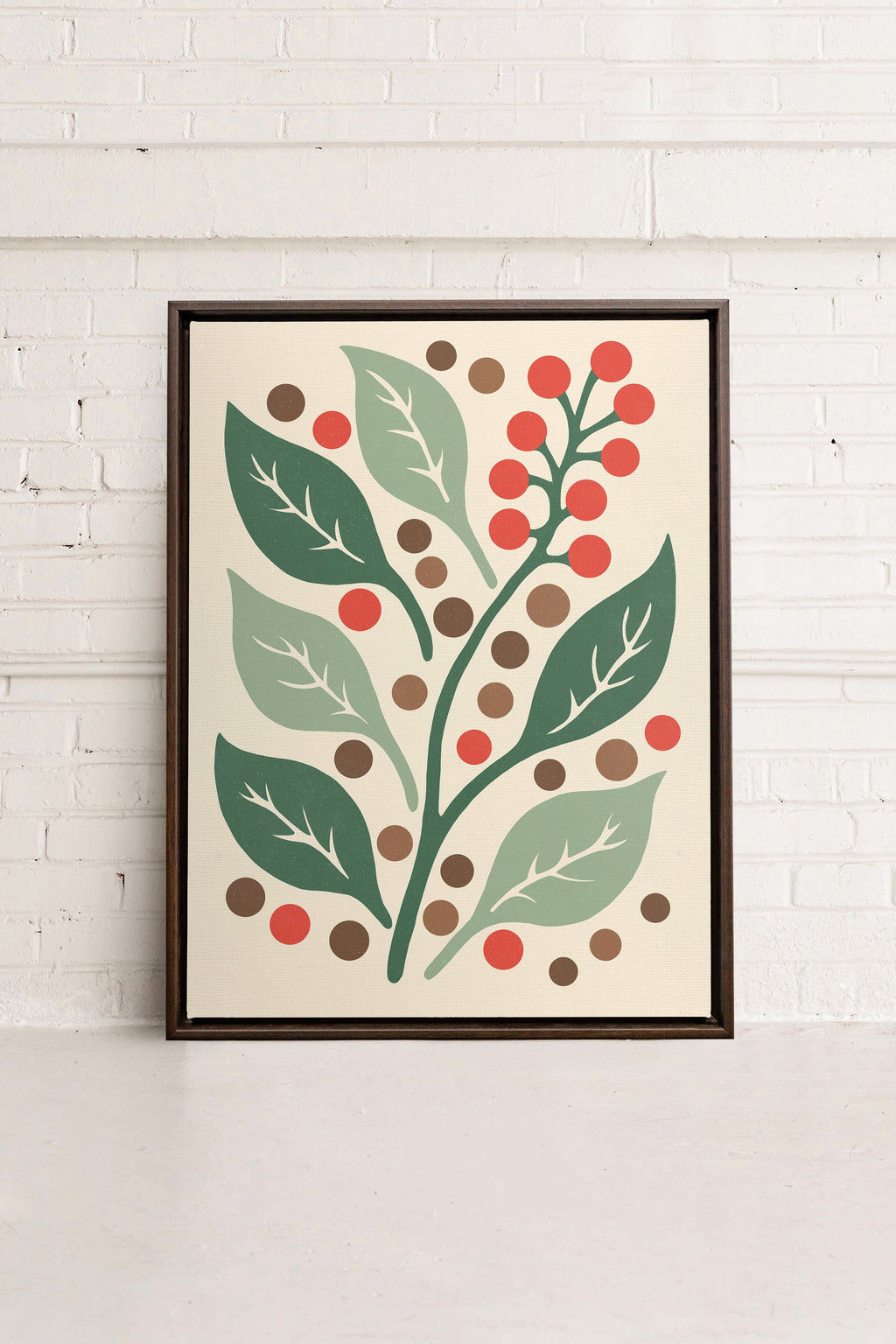 SCARLET STEMS, Stretched Canvas Artwork