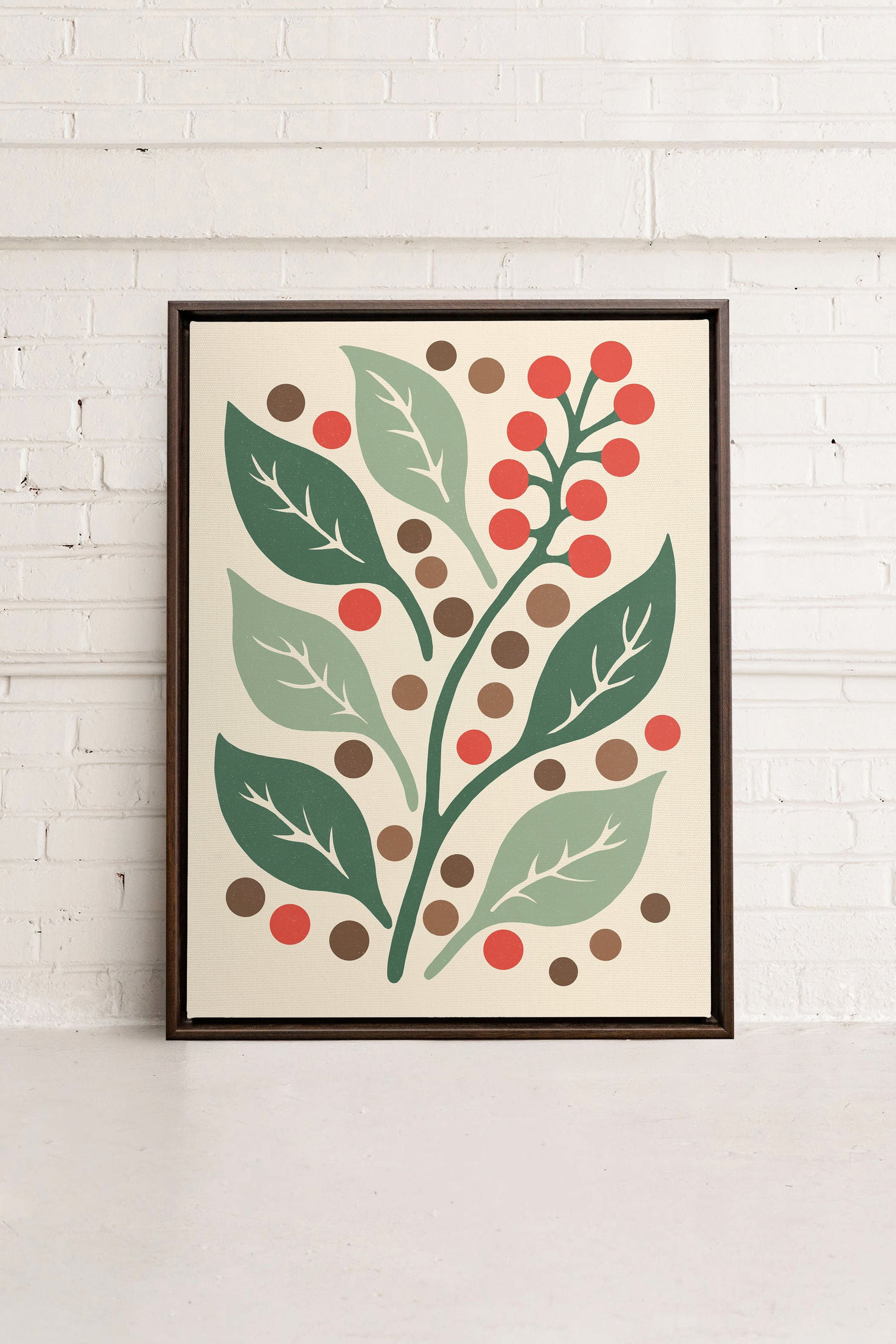 SCARLET STEMS, Stretched Canvas Artwork