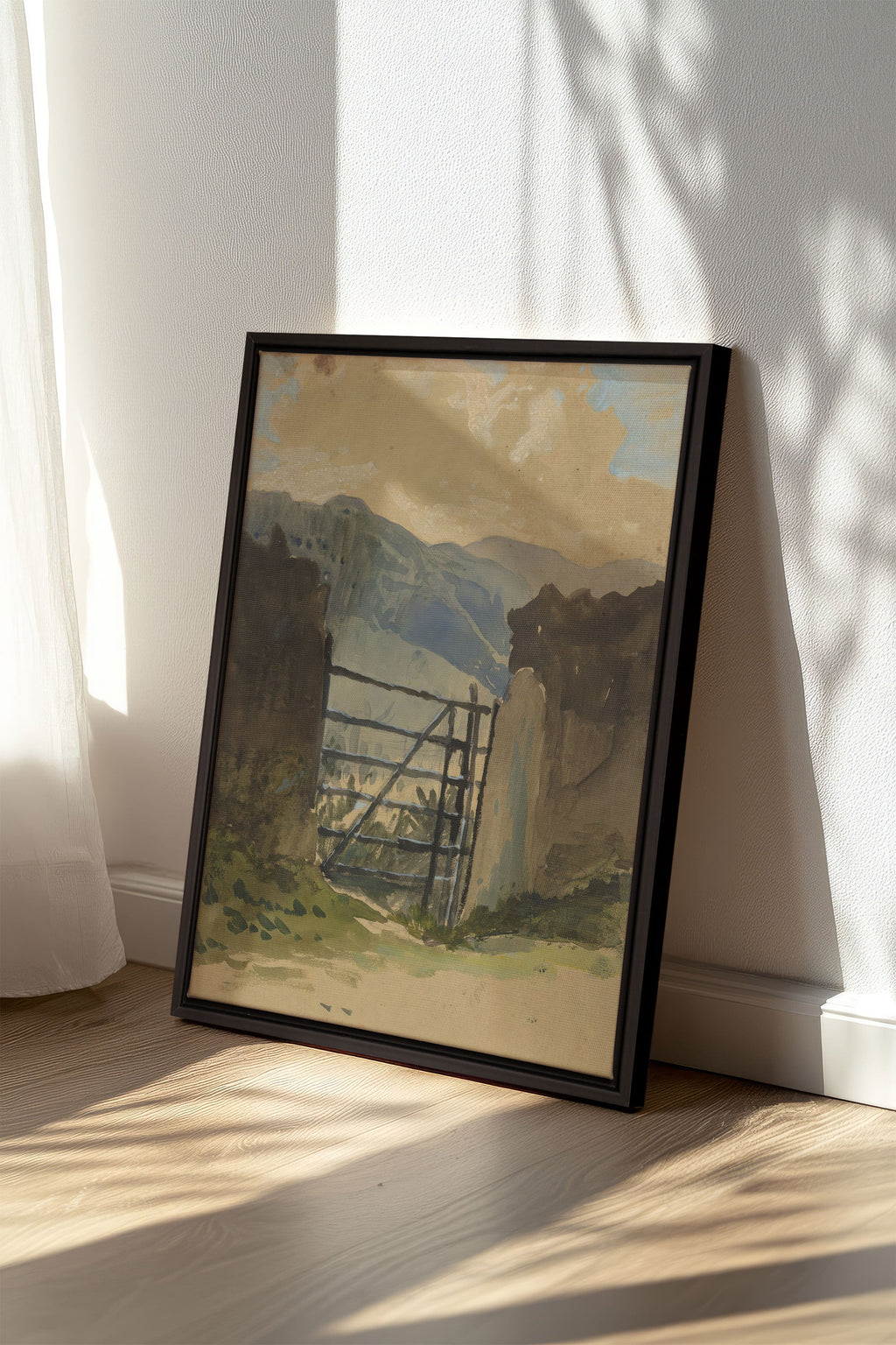 GATE TO THE HILLS, Stretched Canvas Artwork