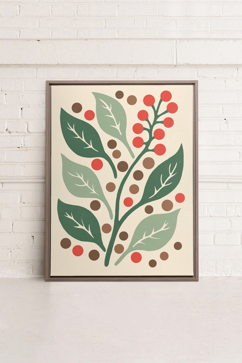 SCARLET STEMS, Stretched Canvas Artwork
