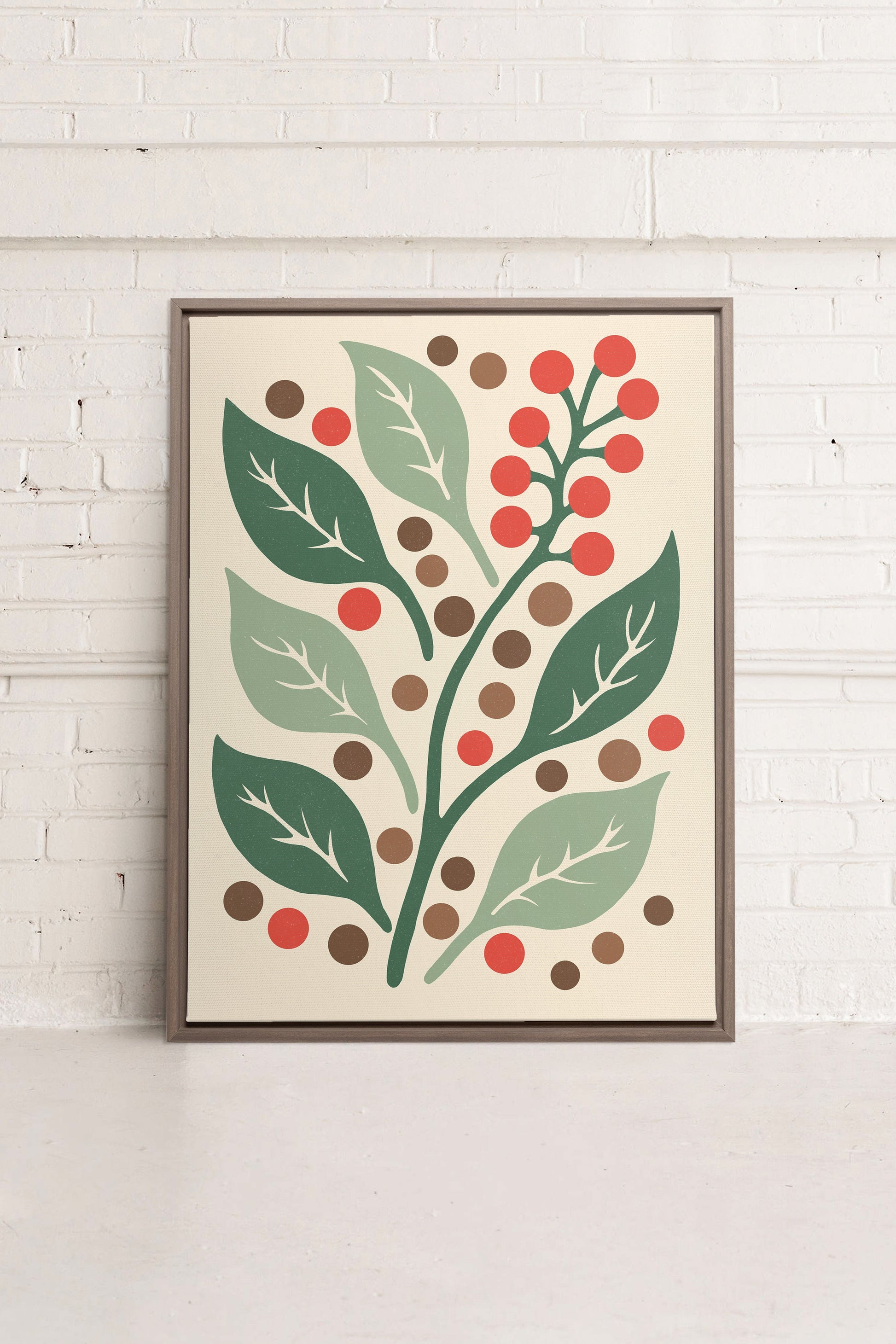 SCARLET STEMS, Stretched Canvas Artwork