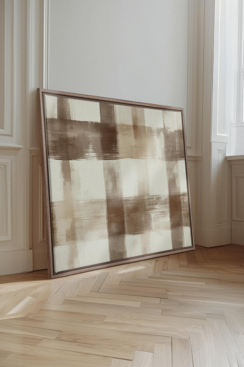 CHIC PLAID, Stretched Canvas Artwork