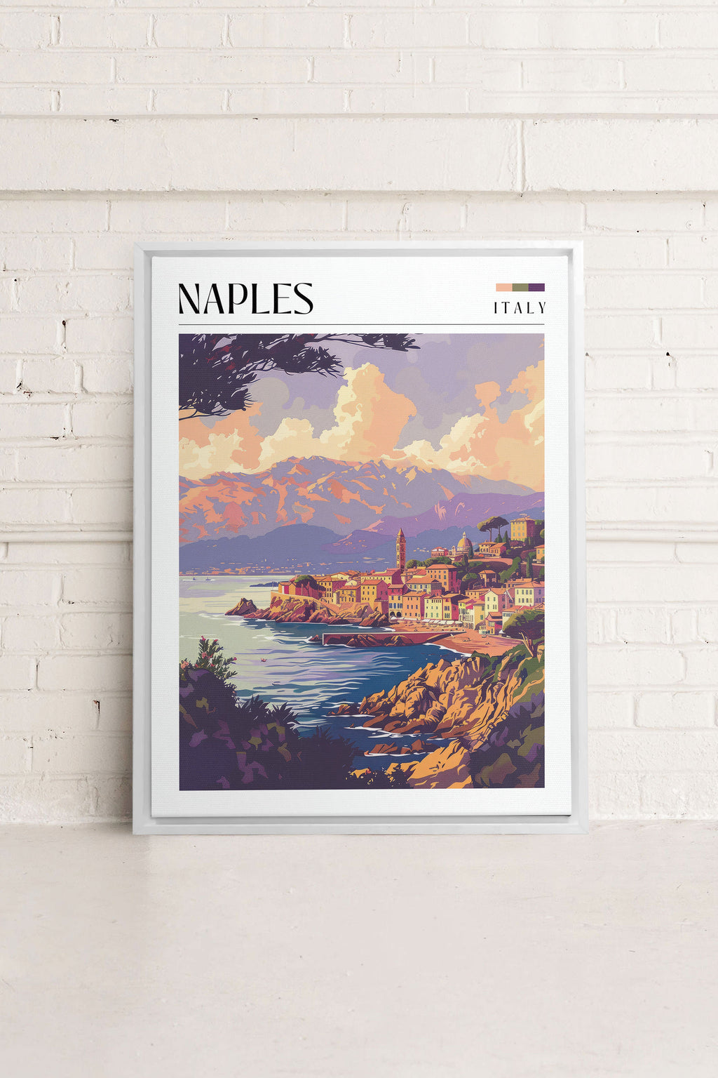 Naples, Stretched Canvas Artwork