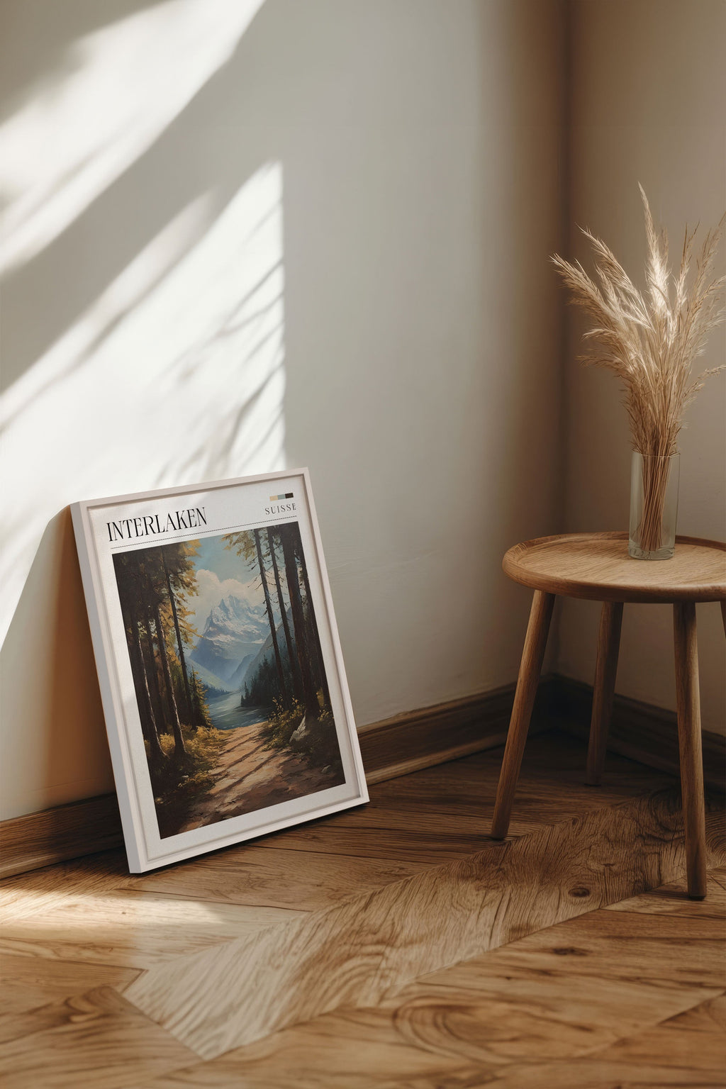 INTERLAKEN, Stretched Canvas Artwork