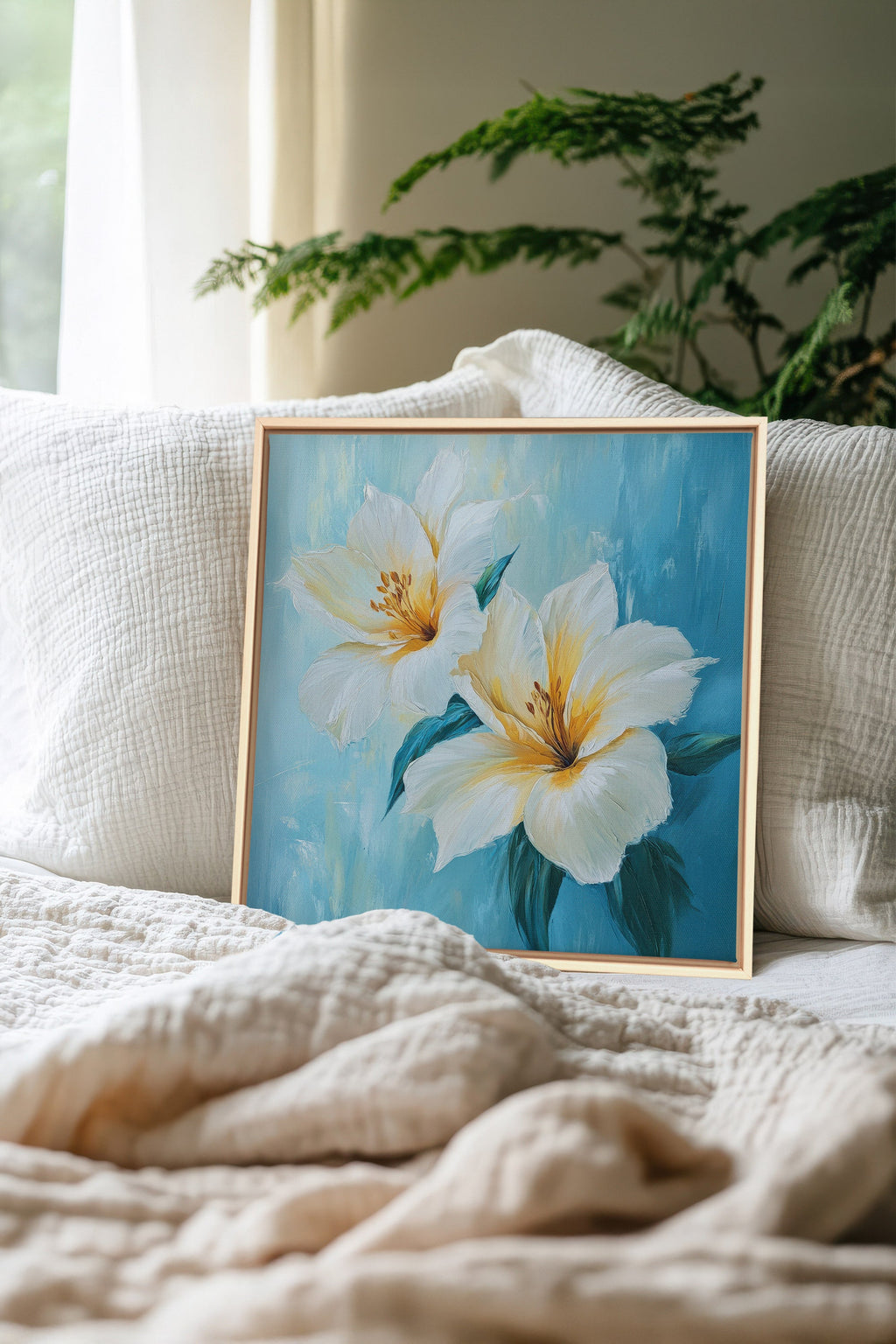 Floral Dawn, Stretched Canvas Artwork