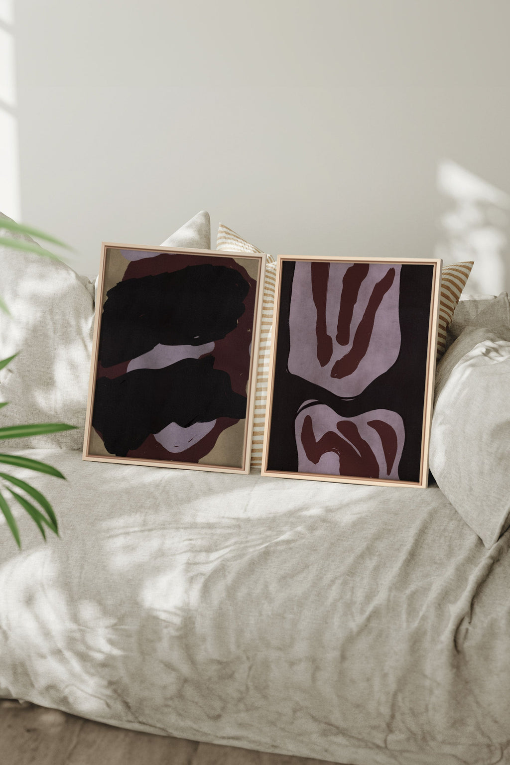 DUO INK & DUST (2 Stretched Canvas Artworks)