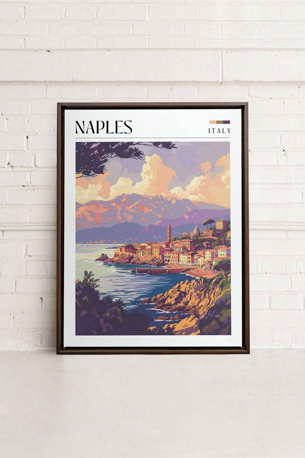 Naples, Stretched Canvas Artwork