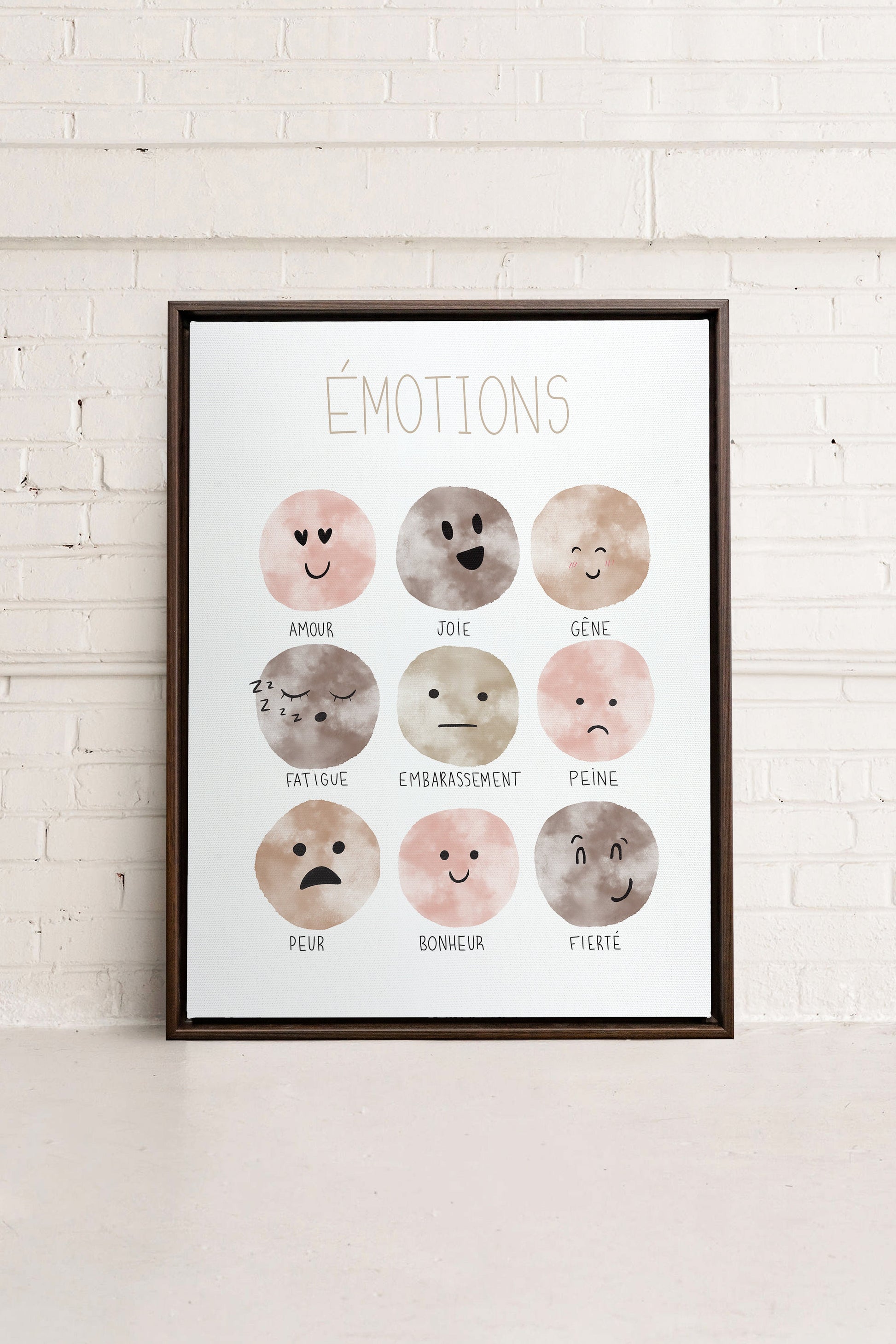 EMOTIONS, Stretched Canvas Artwork