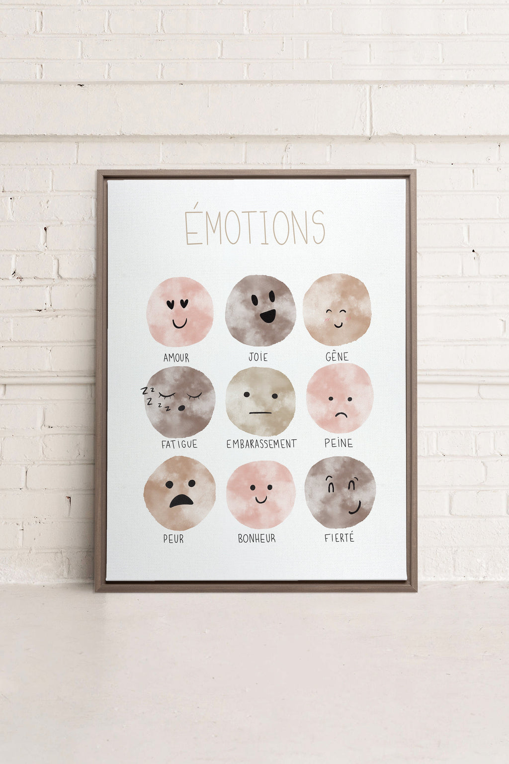 EMOTIONS, Stretched Canvas Artwork