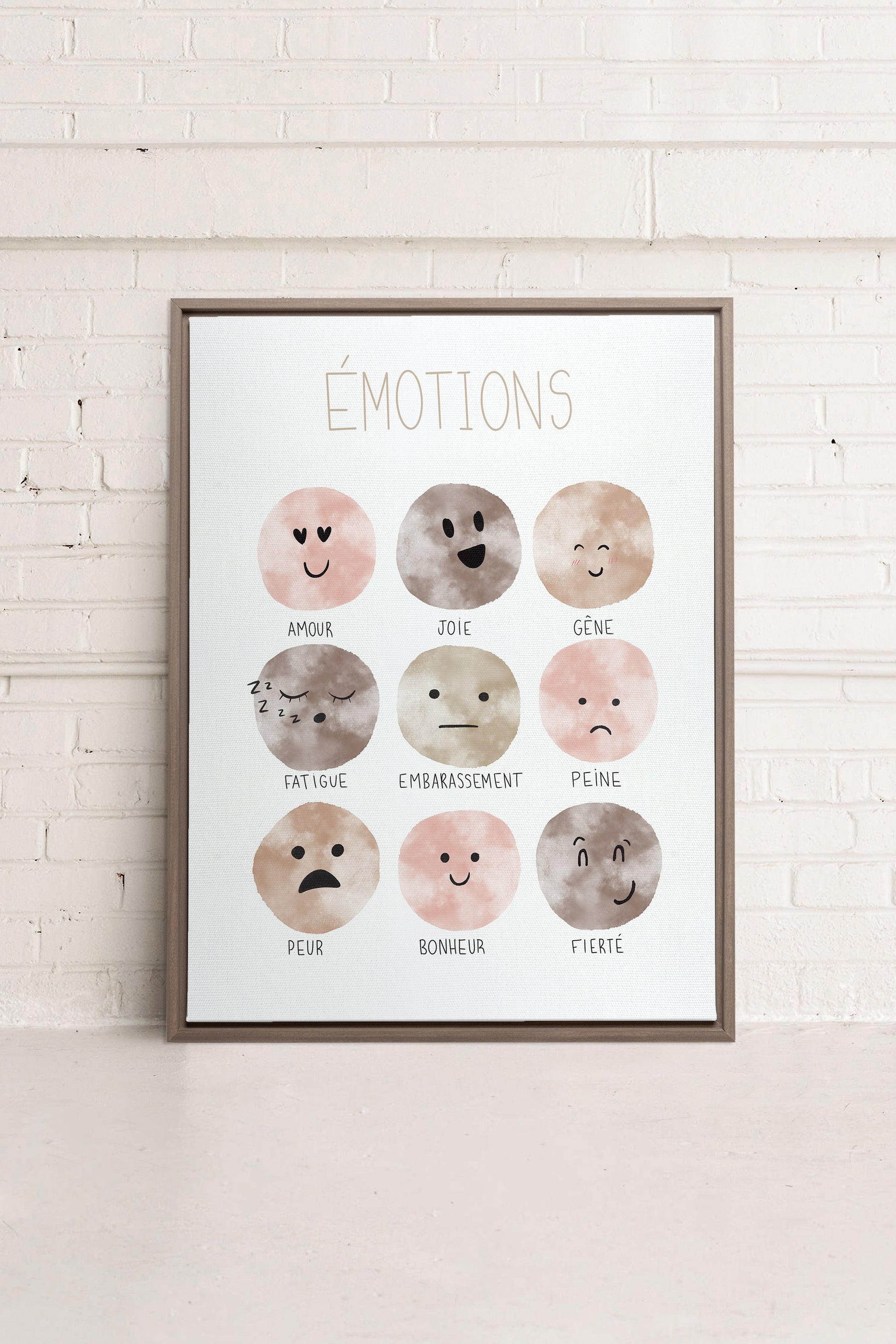 EMOTIONS, Stretched Canvas Artwork