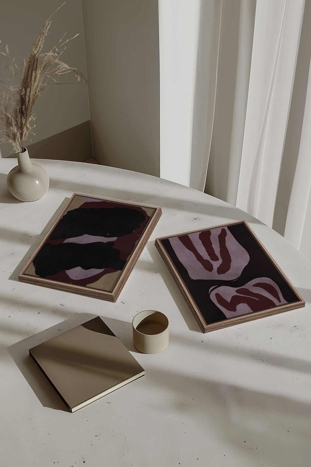 DUO INK & DUST (2 Stretched Canvas Artworks)