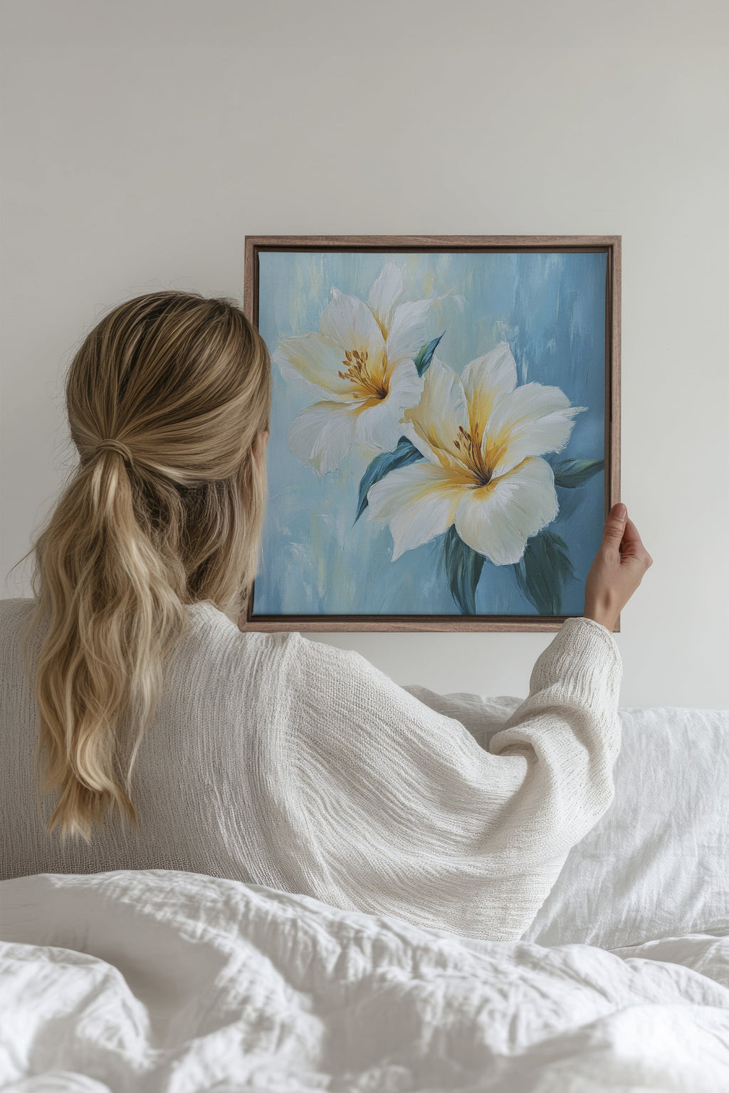 Floral Dawn, Stretched Canvas Artwork
