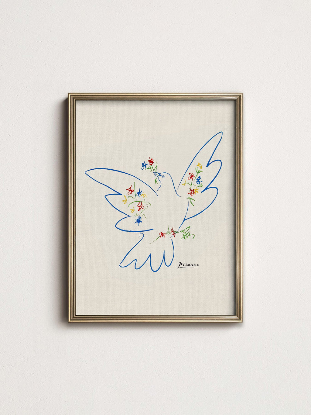 Pablo Picasso Dove of Peace 1949 Art Print – Modern Line Art Poster