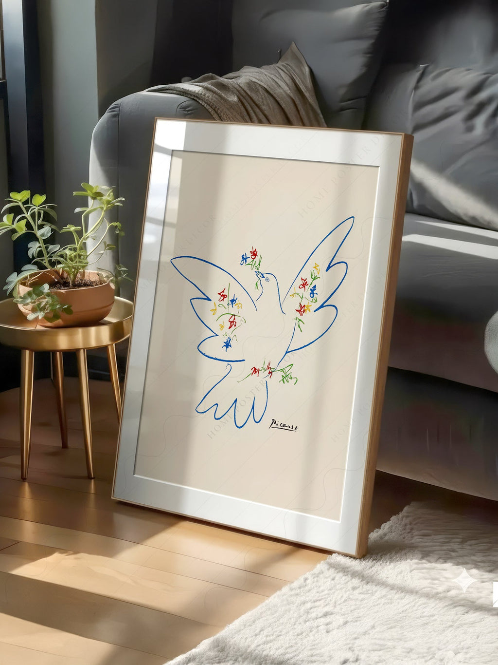 Pablo Picasso Dove of Peace 1949 Art Print – Modern Line Art Poster