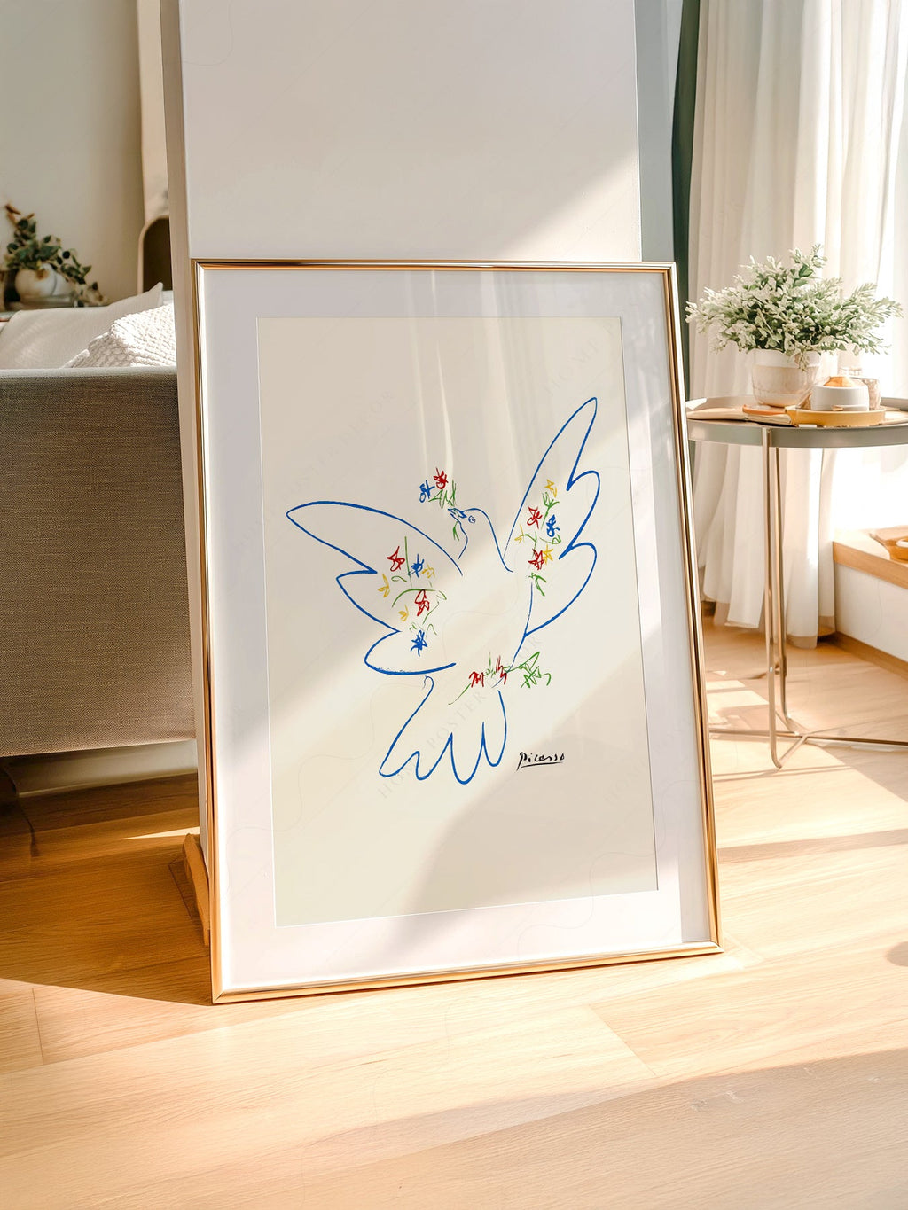 Pablo Picasso Dove of Peace 1949 Art Print – Modern Line Art Poster