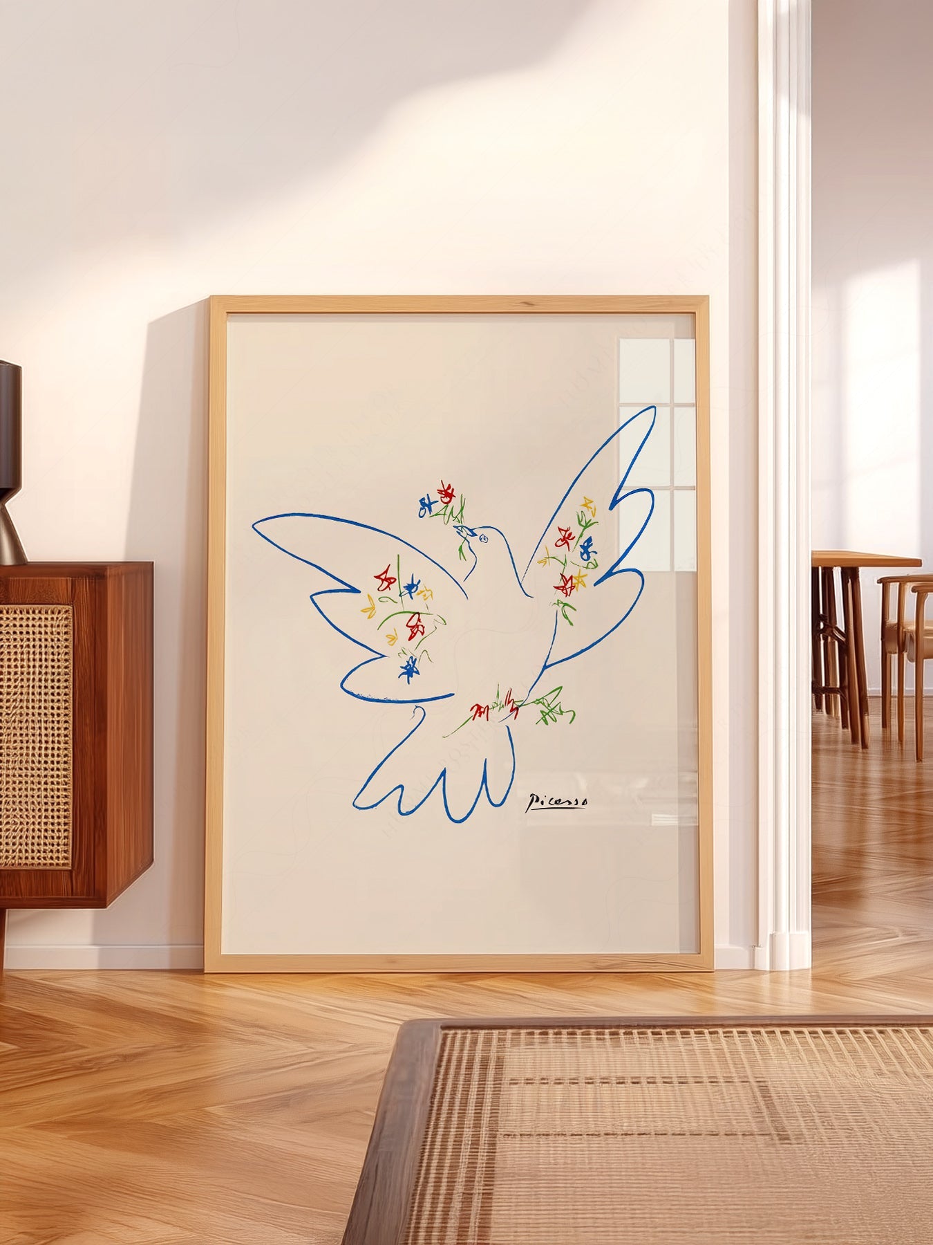 Pablo Picasso Dove of Peace 1949 Art Print – Modern Line Art Poster