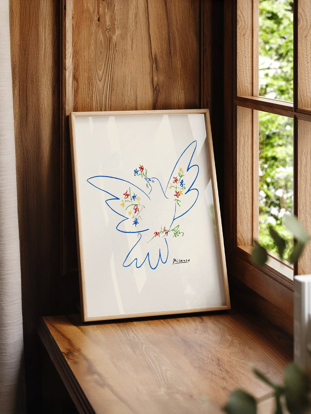 Pablo Picasso Dove of Peace 1949 Art Print – Modern Line Art Poster