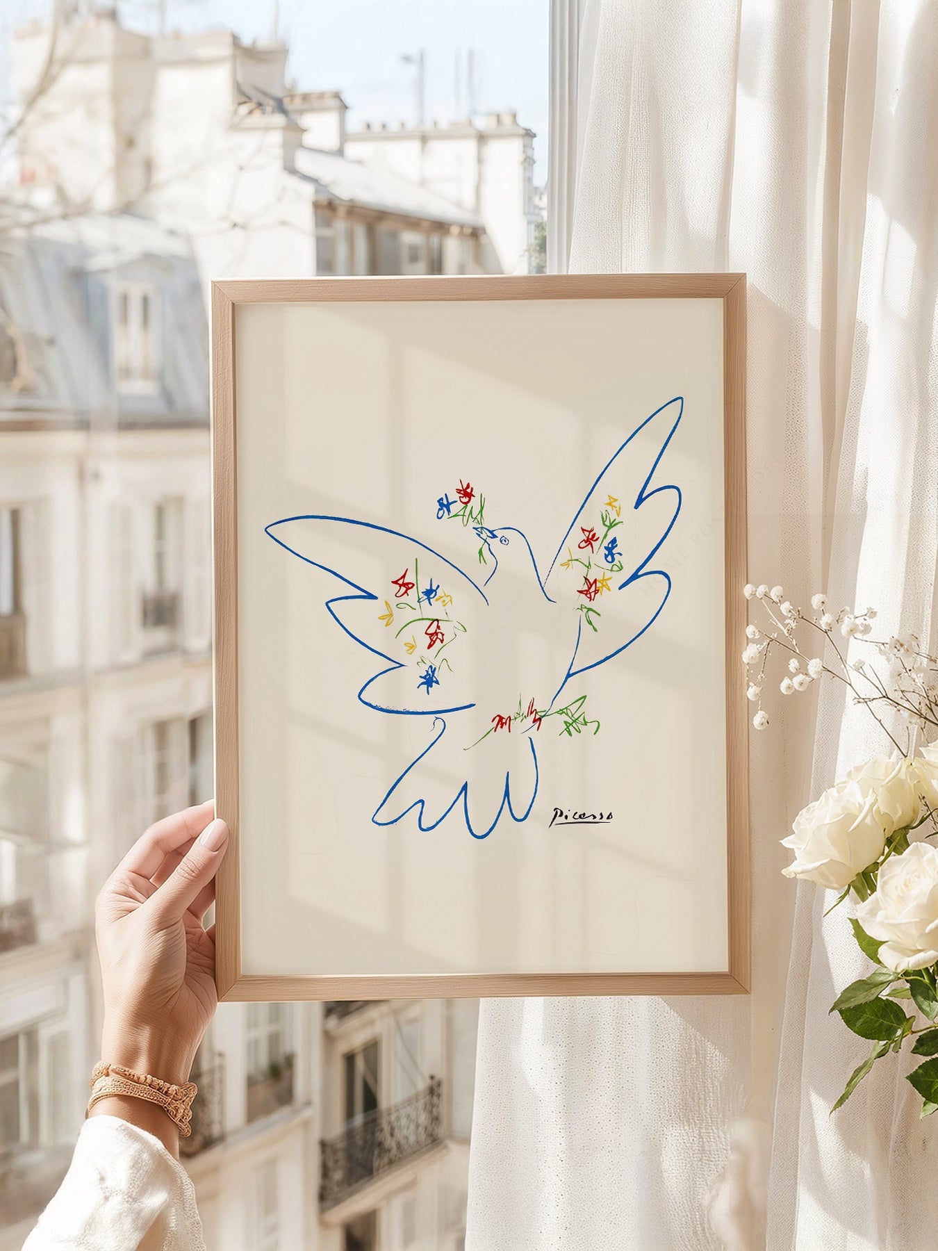 Pablo Picasso Dove of Peace 1949 Art Print – Modern Line Art Poster