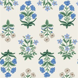 Rifle Paper Co. Camont; Mughal Rose - Blue, 1/4 yard