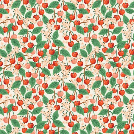 Rifle Paper Co. Orchard; Cherry Blossom - Cream, 1/4 yard